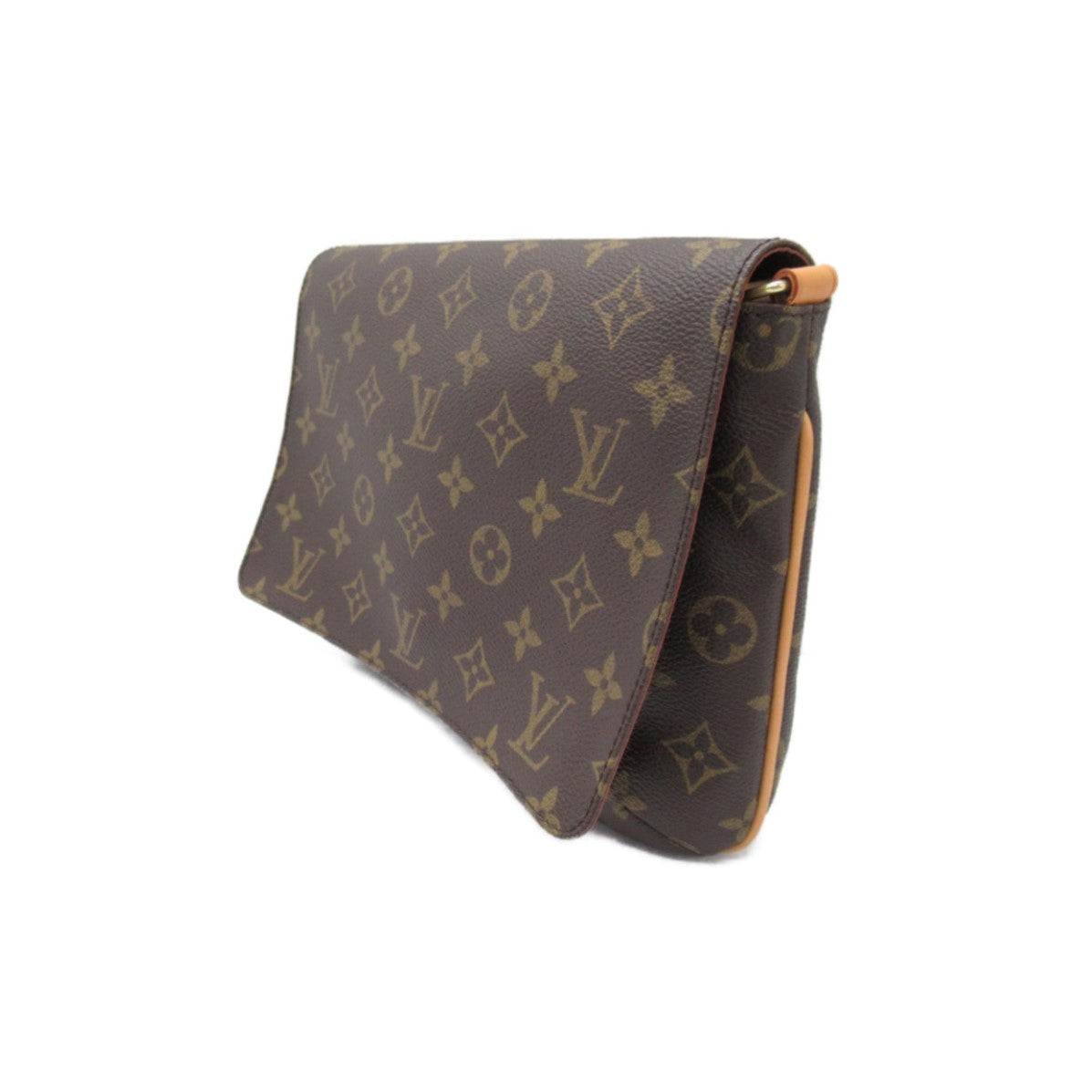 LOUIS VUITTON Monogram Musette Tango金扣肩背袋啡色
