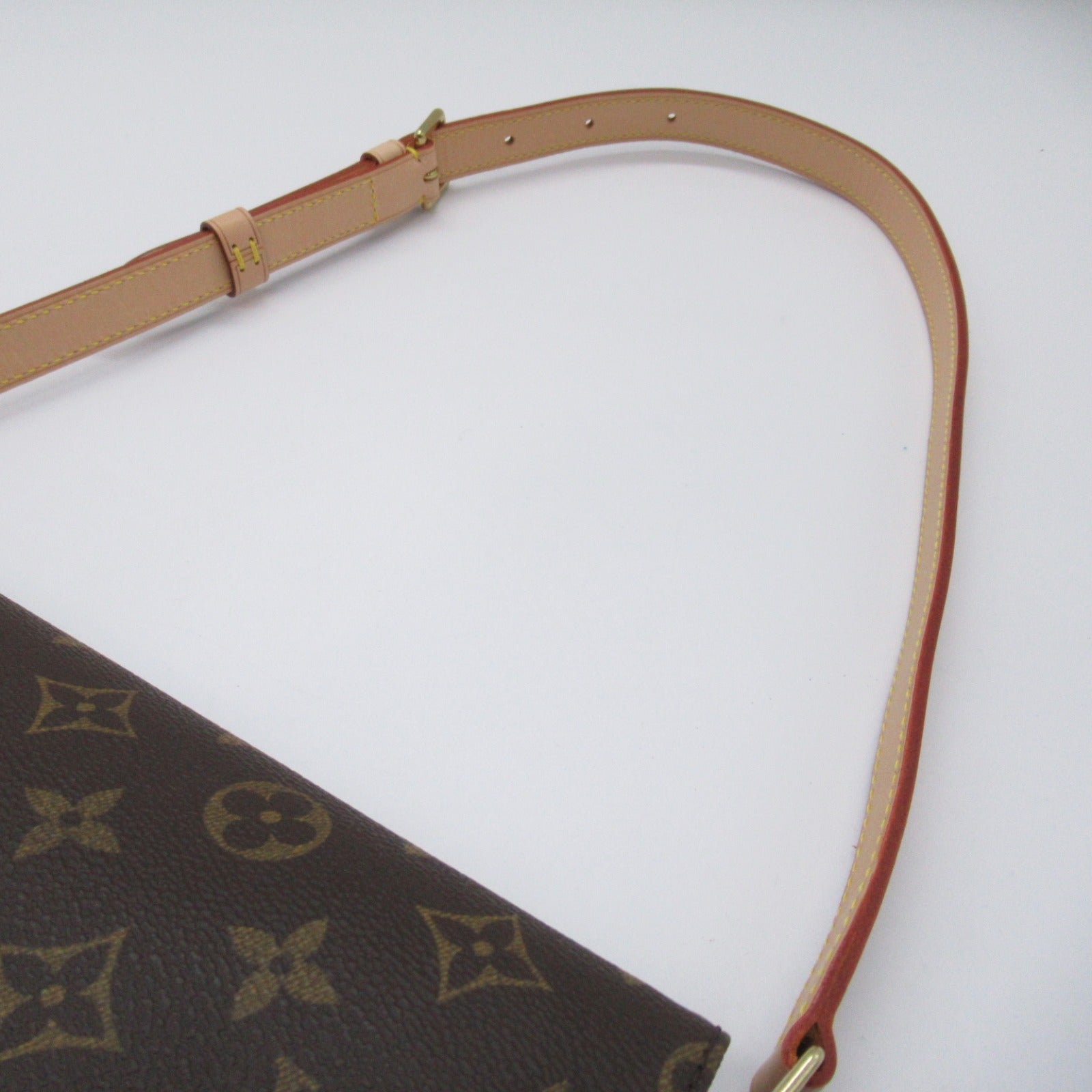 LOUIS VUITTON Monogram Musette Tango金扣肩背袋啡色