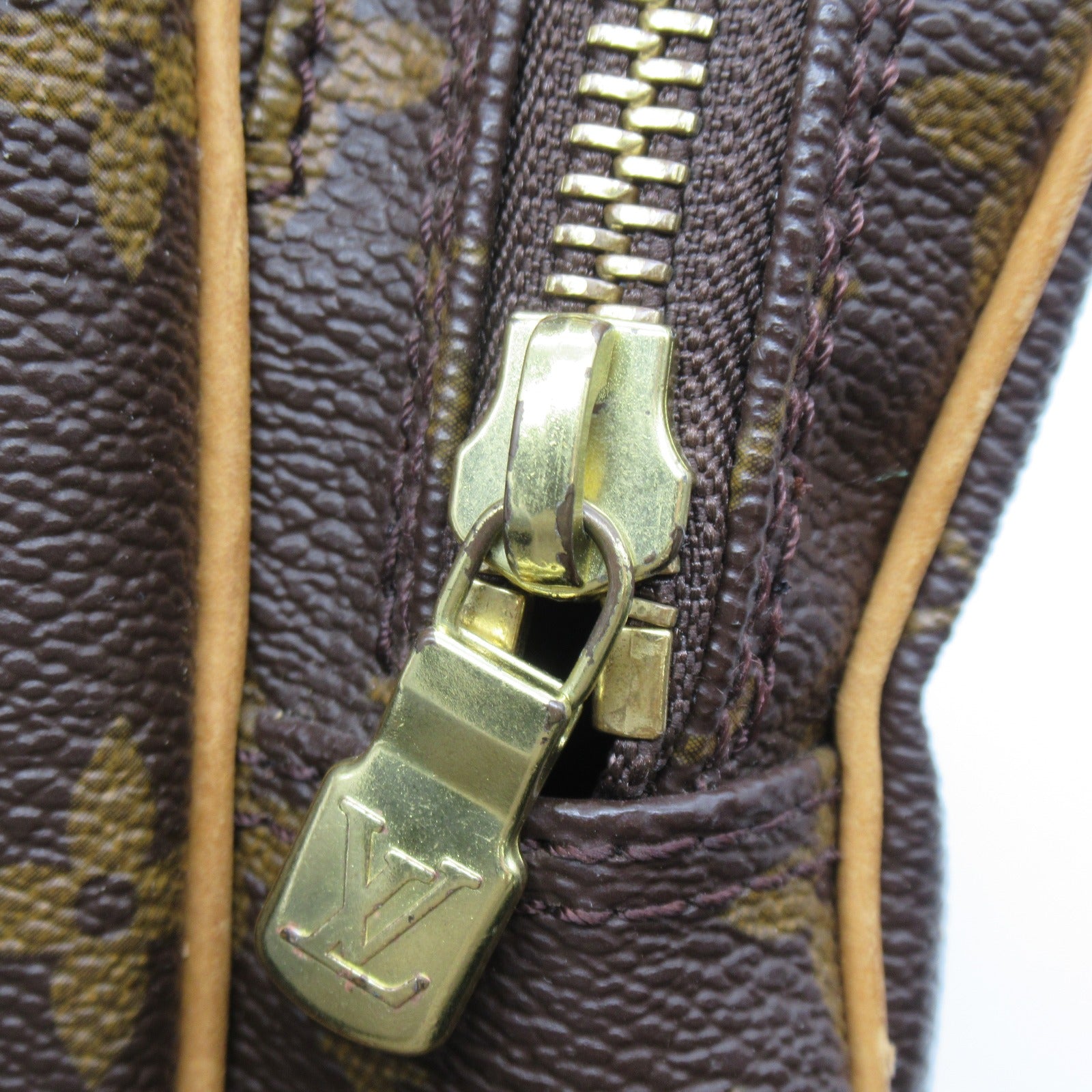 LOUIS VUITTON Monogram Amazon金扣肩背袋啡色