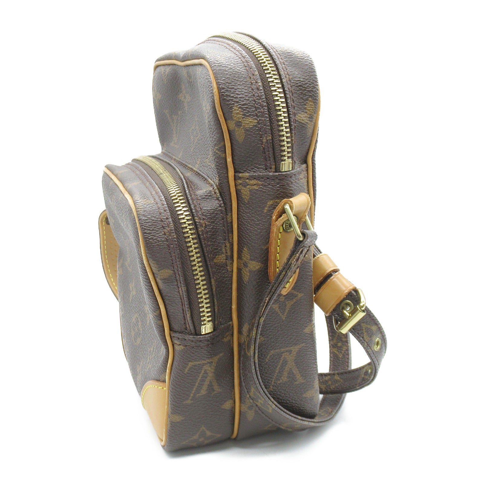 LOUIS VUITTON Monogram Amazon金扣肩背袋啡色