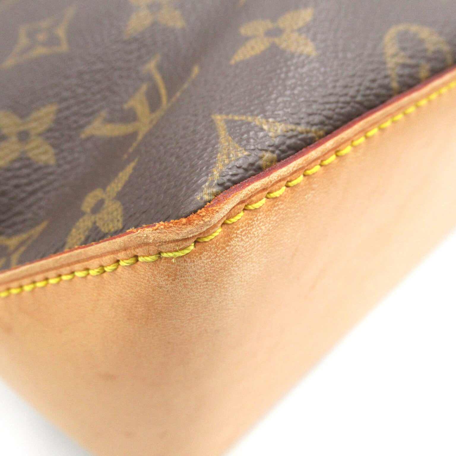 LOUIS VUITTON Monogram Cabas Piano金扣肩背袋/手挽袋啡色