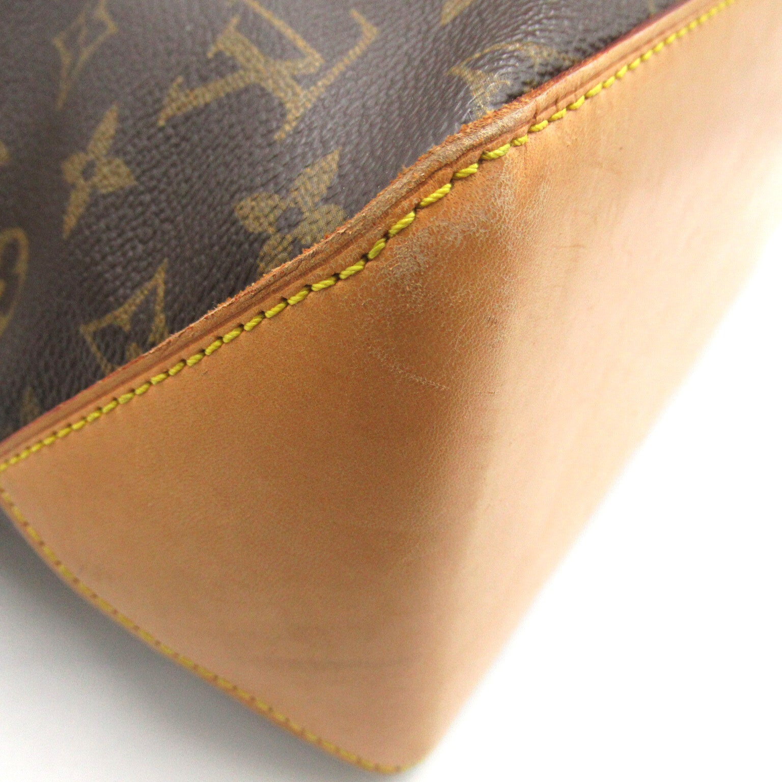 LOUIS VUITTON Monogram Cabas Piano金扣肩背袋/手挽袋啡色