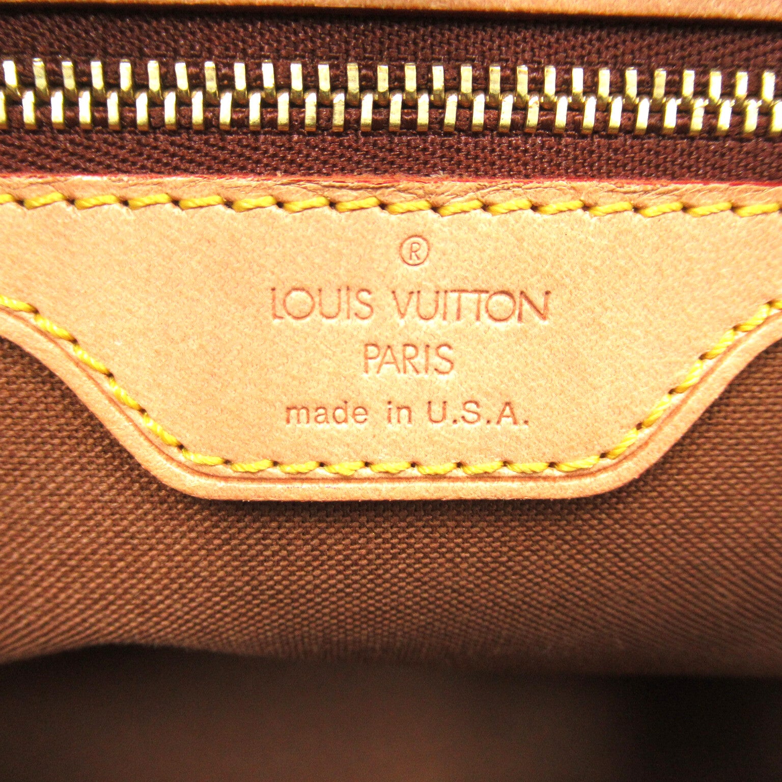 LOUIS VUITTON Monogram Cabas Piano金扣肩背袋/手挽袋啡色