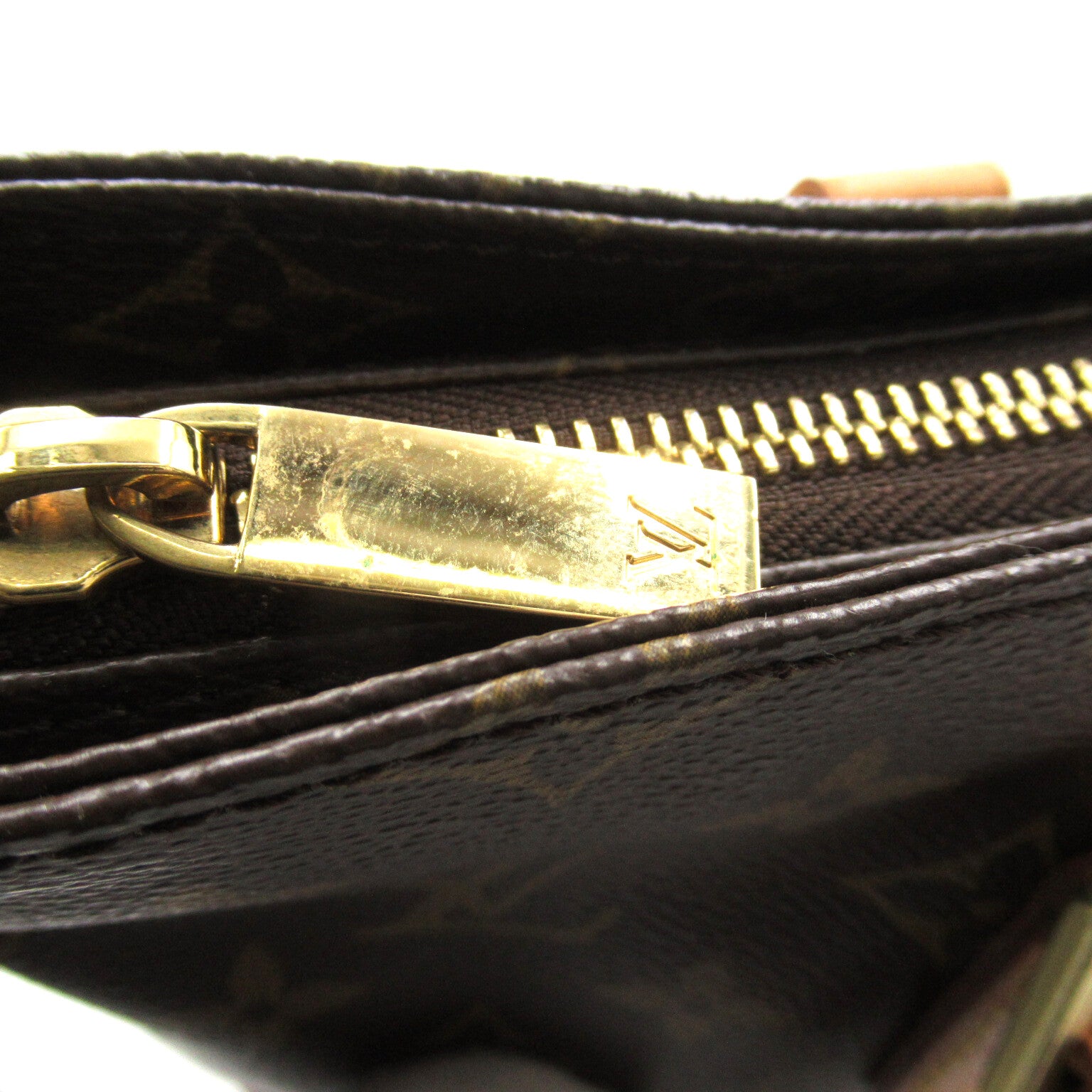LOUIS VUITTON Monogram Cabas Piano金扣肩背袋/手挽袋啡色