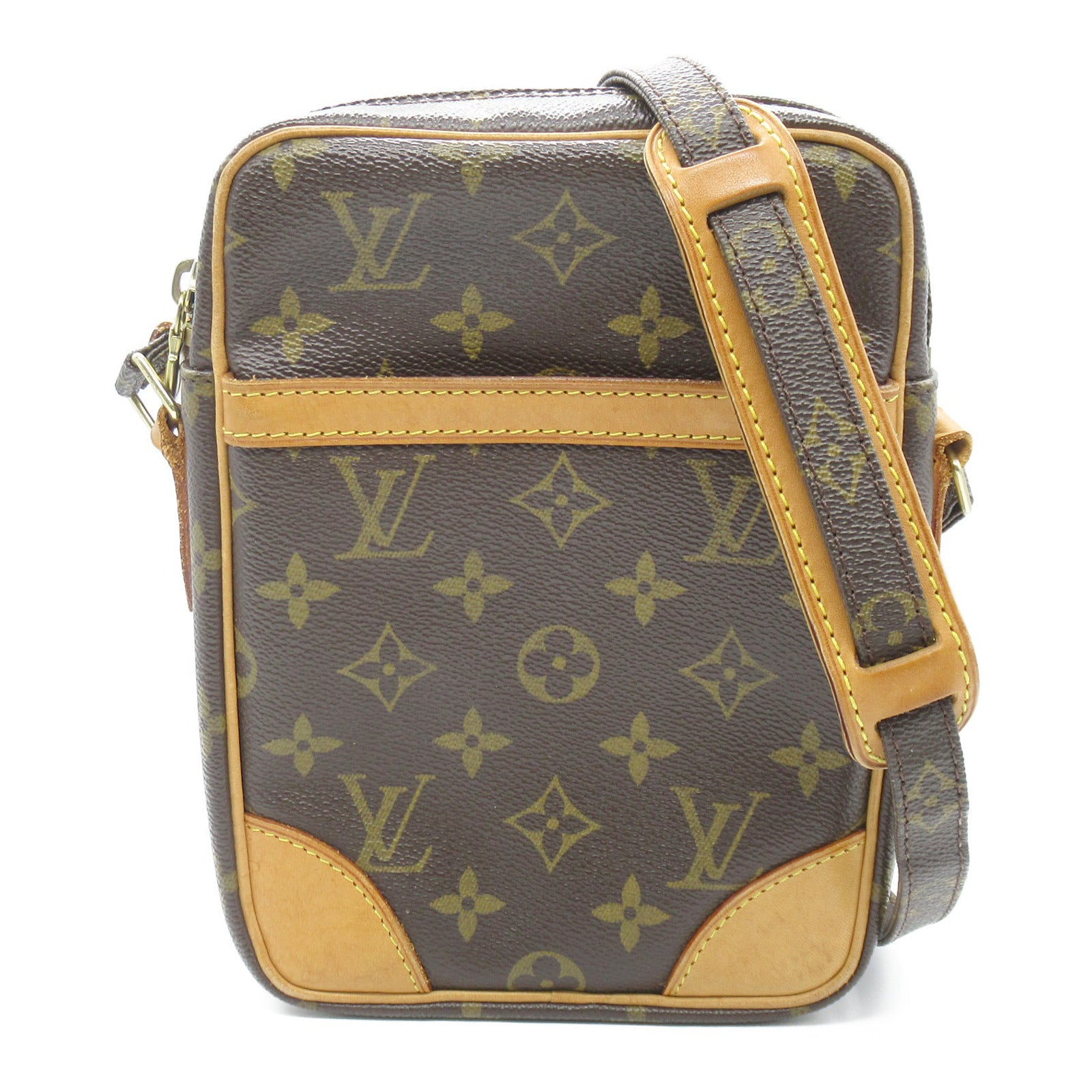 LOUIS VUITTON Monogram Danube金扣肩背袋啡色