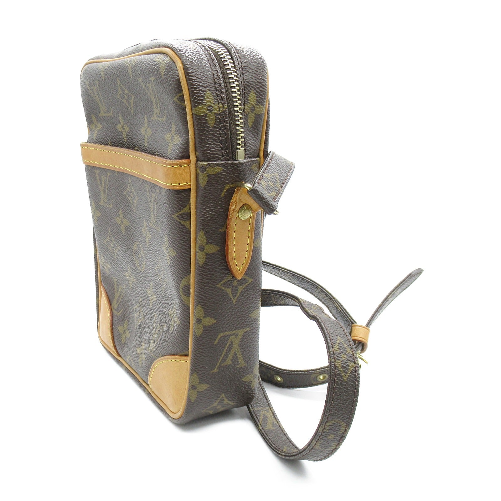 LOUIS VUITTON Monogram Danube金扣肩背袋啡色