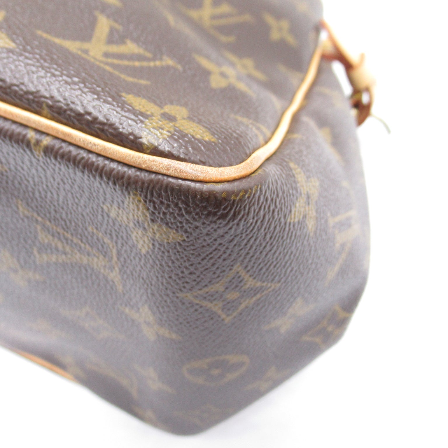 LOUIS VUITTON Monogram Batignolles金扣手挽袋啡色
