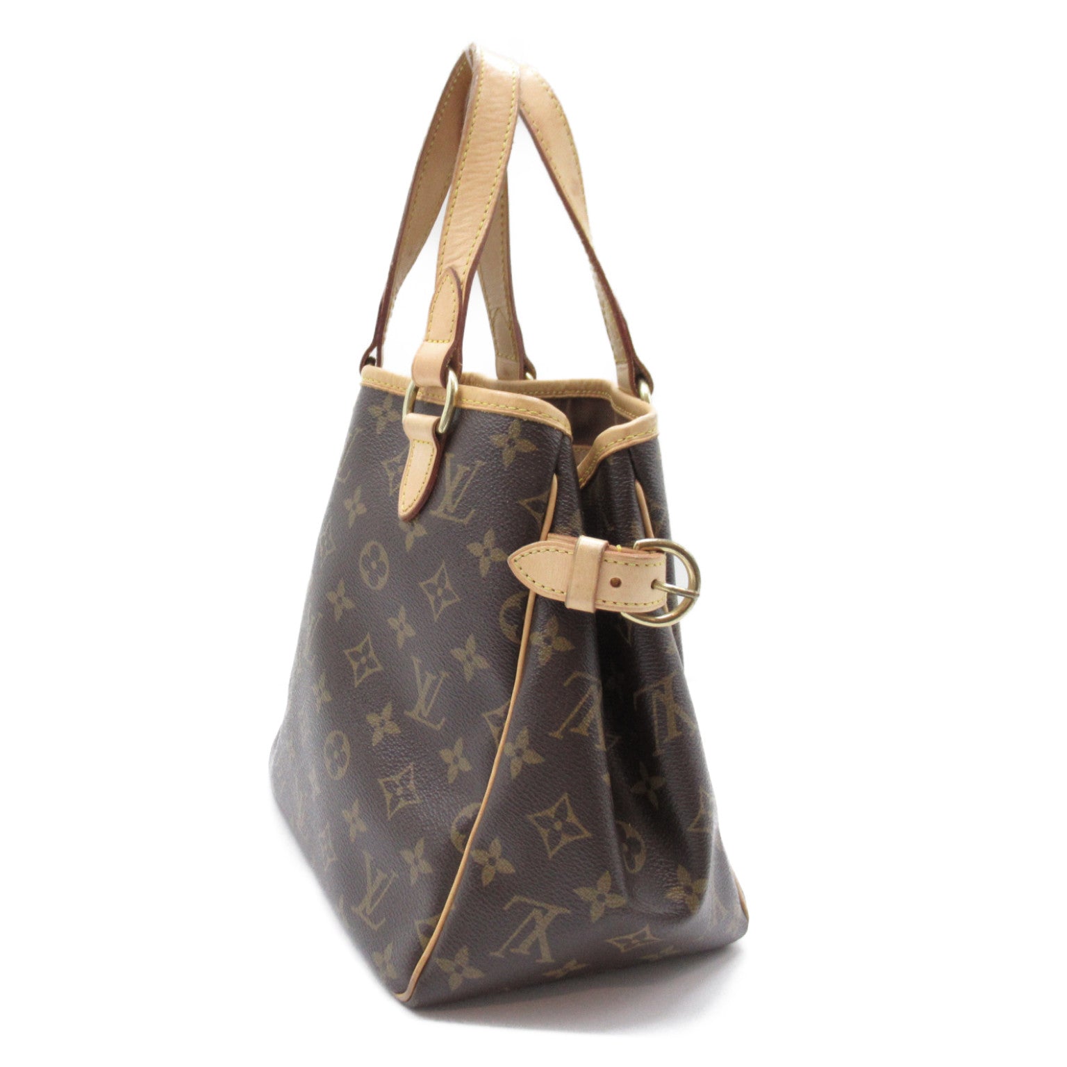 LOUIS VUITTON Monogram Batignolles金扣手挽袋啡色