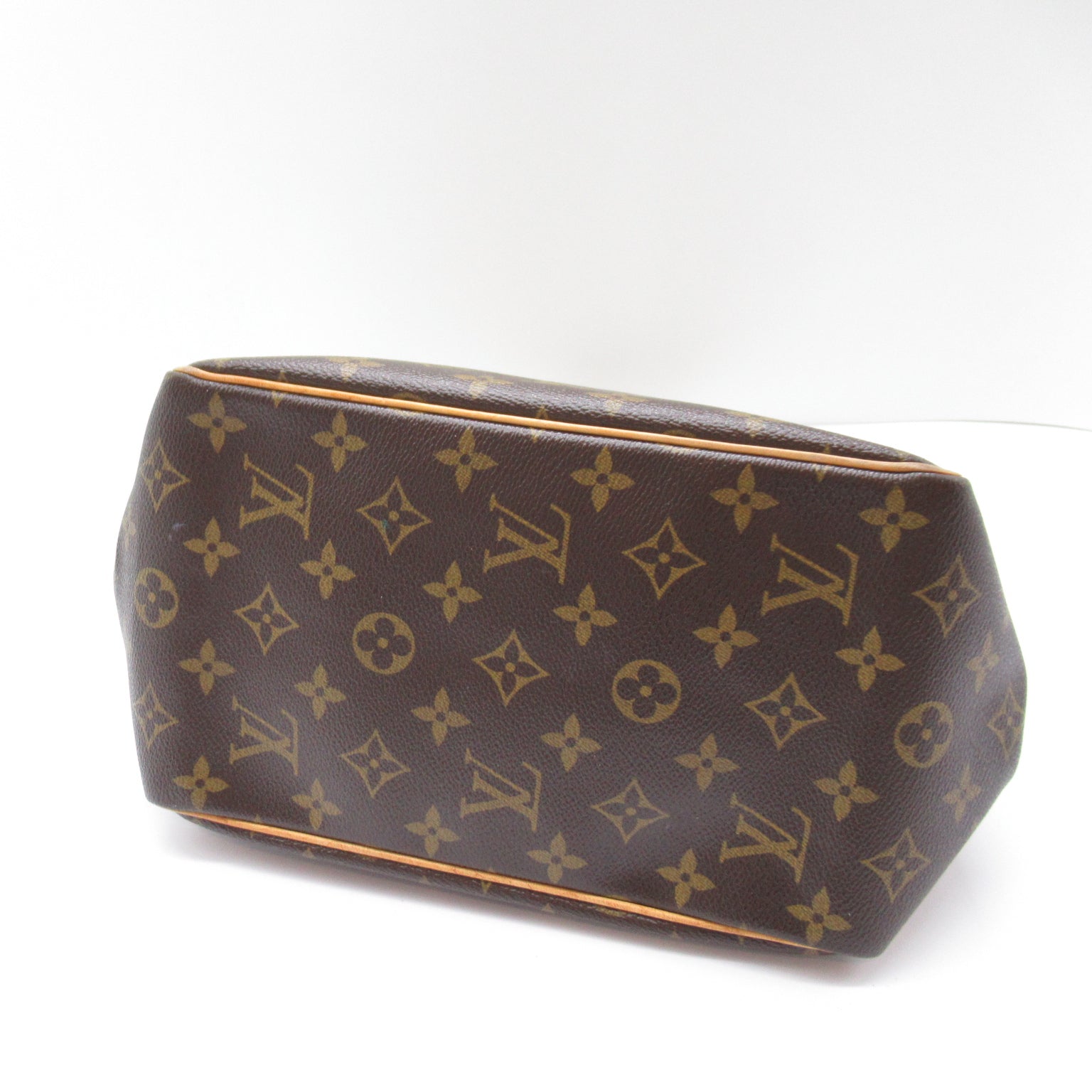 LOUIS VUITTON Monogram Batignolles金扣手挽袋啡色