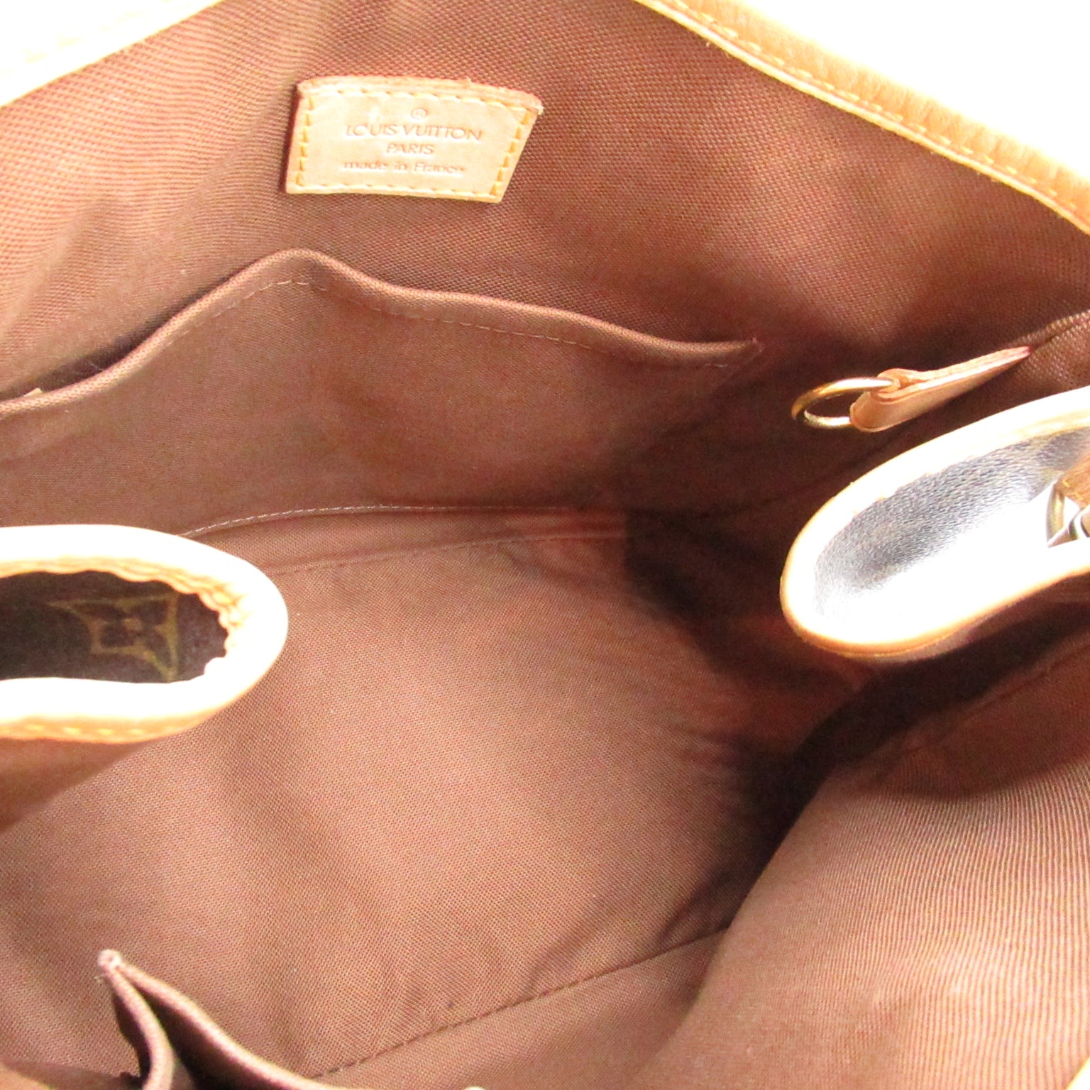LOUIS VUITTON Monogram Batignolles金扣手挽袋啡色