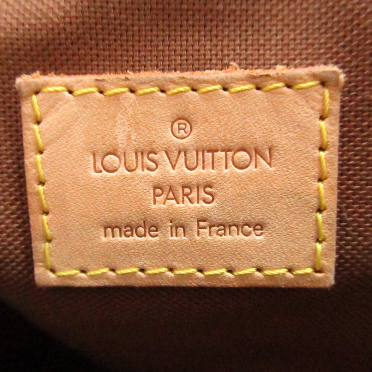 LOUIS VUITTON Monogram Batignolles金扣手挽袋啡色