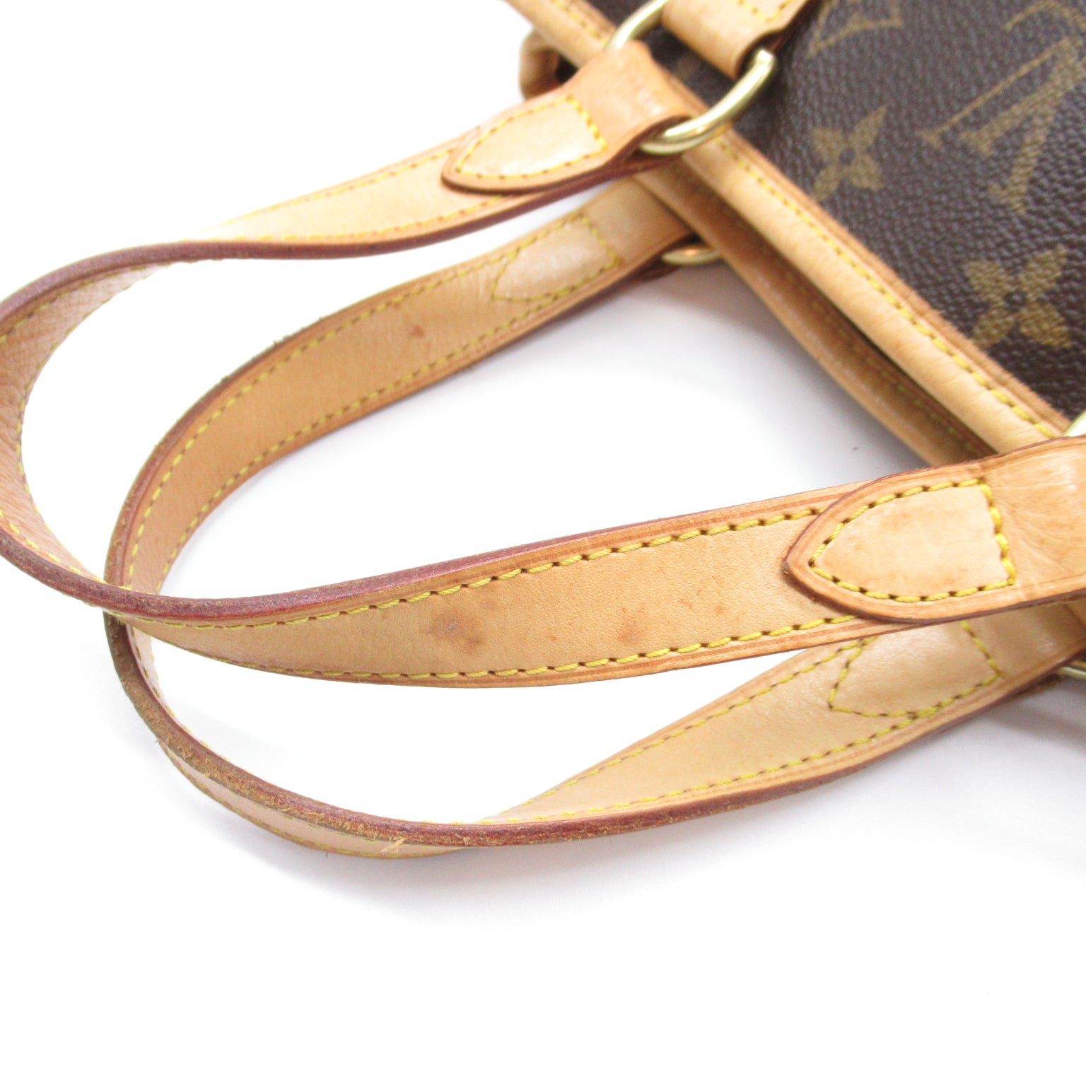 LOUIS VUITTON Monogram Batignolles金扣手挽袋啡色