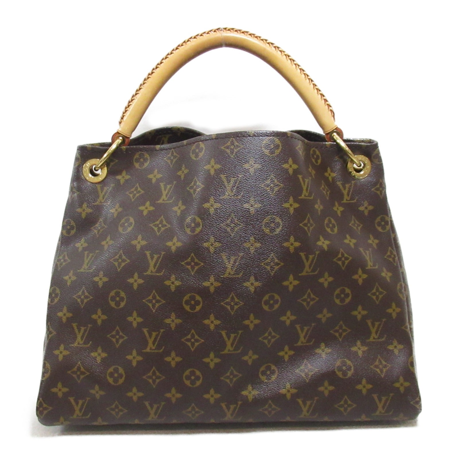 LOUIS VUITTON Monogram Artsy MM金扣手挽袋啡色