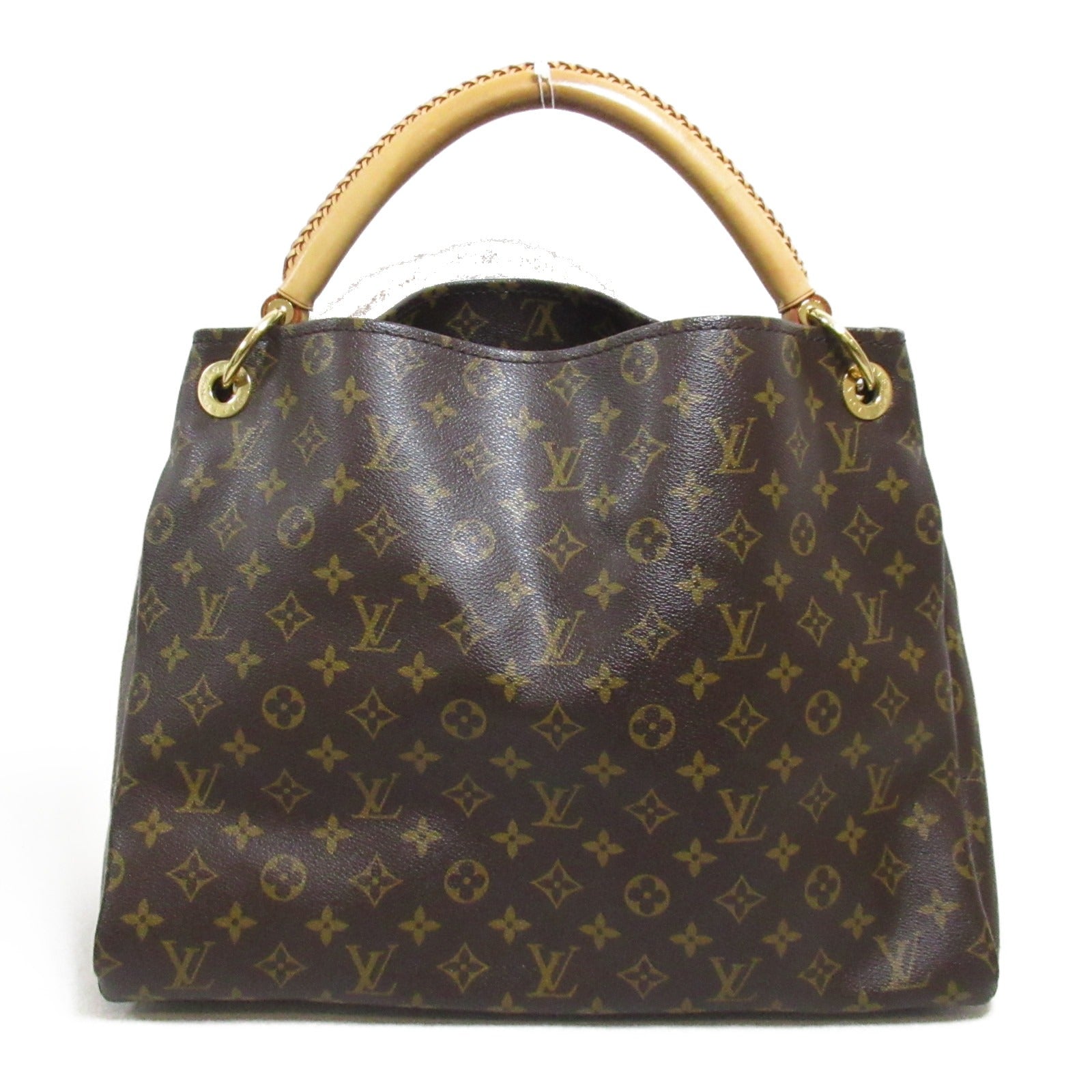 LOUIS VUITTON Monogram Artsy MM金扣手挽袋啡色
