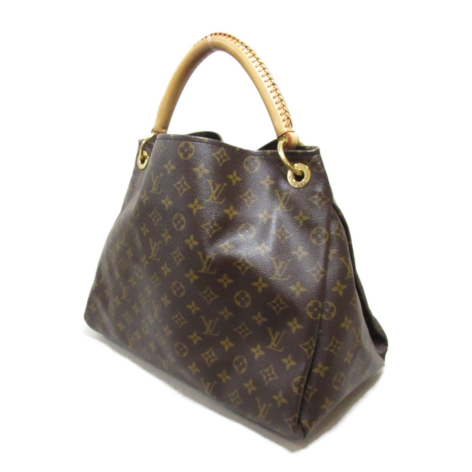 LOUIS VUITTON Monogram Artsy MM金扣手挽袋啡色