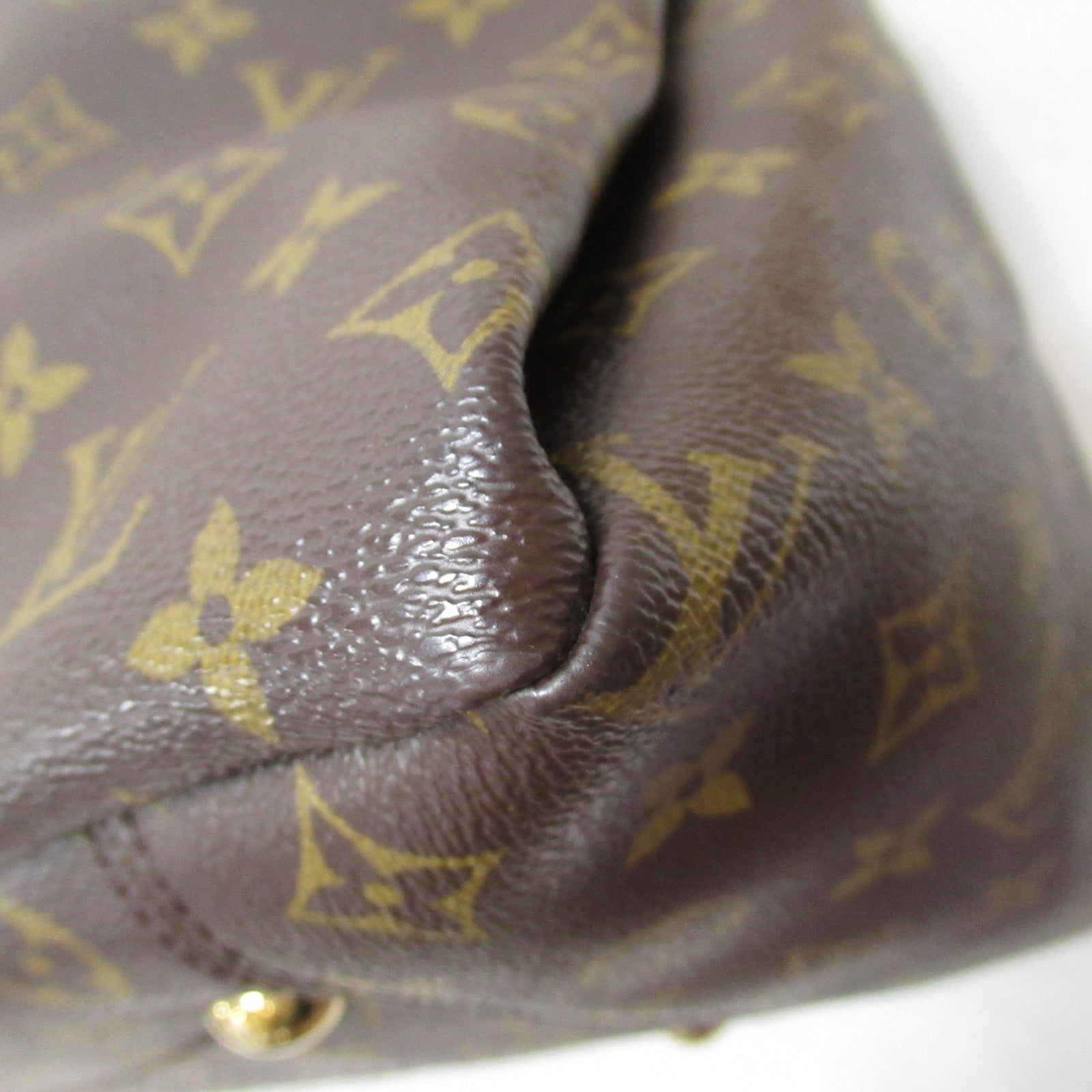 LOUIS VUITTON Monogram Artsy MM金扣手挽袋啡色