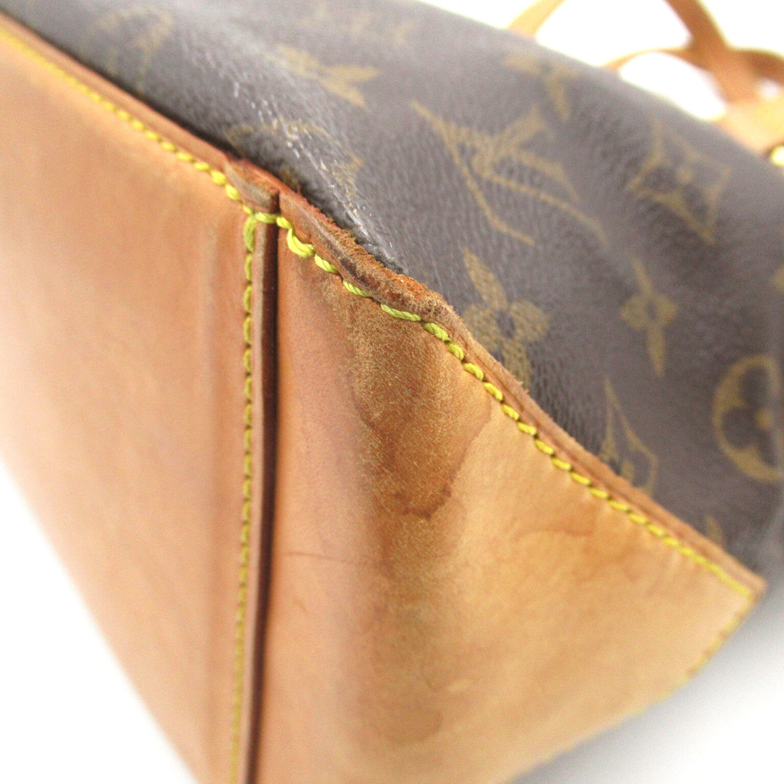 LOUIS VUITTON 【激減優惠】Monogram Cabas Piano金扣手挽袋啡色