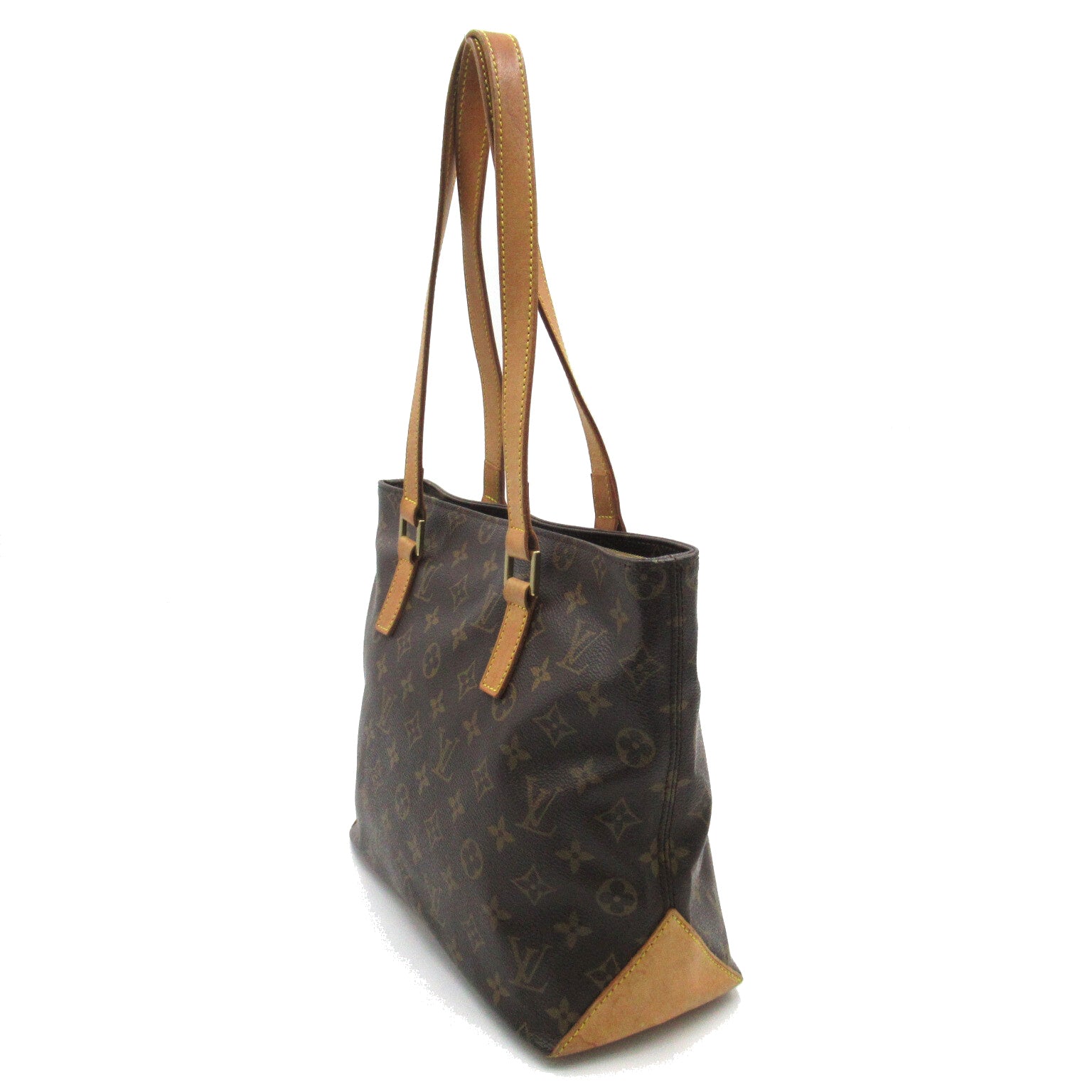 LOUIS VUITTON 【激減優惠】Monogram Cabas Piano金扣手挽袋啡色