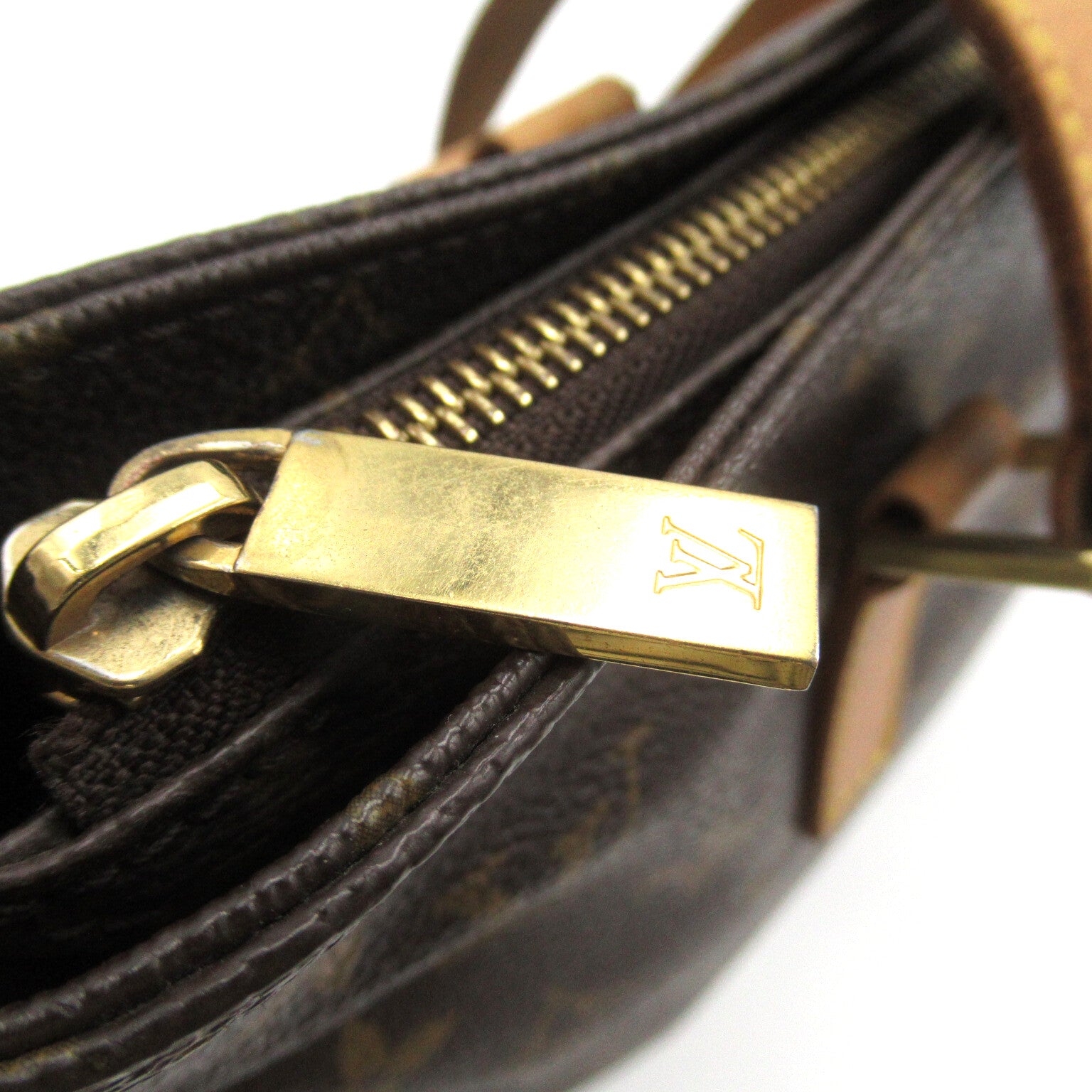 LOUIS VUITTON 【激減優惠】Monogram Cabas Piano金扣手挽袋啡色