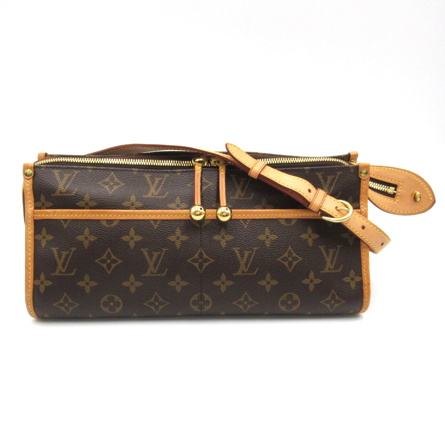 LOUIS VUITTON Monogram Popincourt Long金扣肩背袋啡色