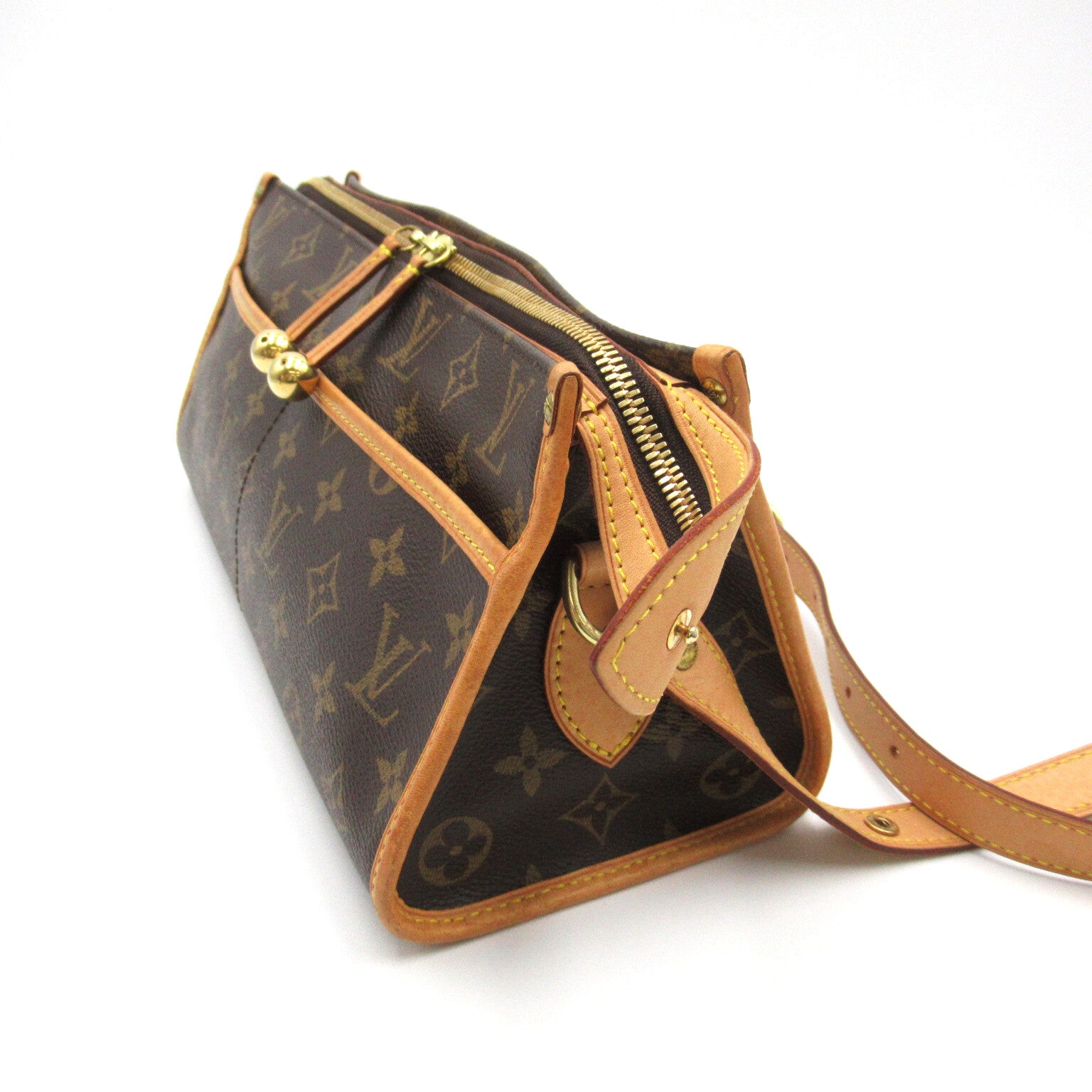 LOUIS VUITTON Monogram Popincourt Long金扣肩背袋啡色
