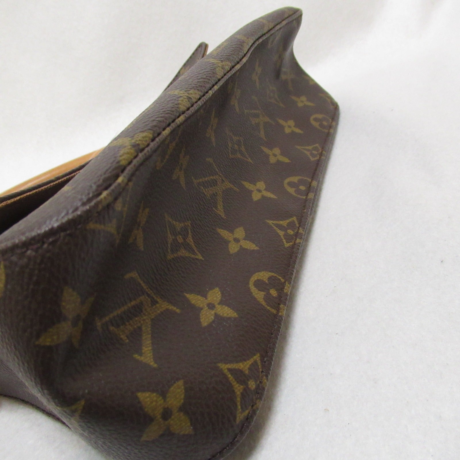 LOUIS VUITTON Monogram Mini Looping金扣肩背袋啡色
