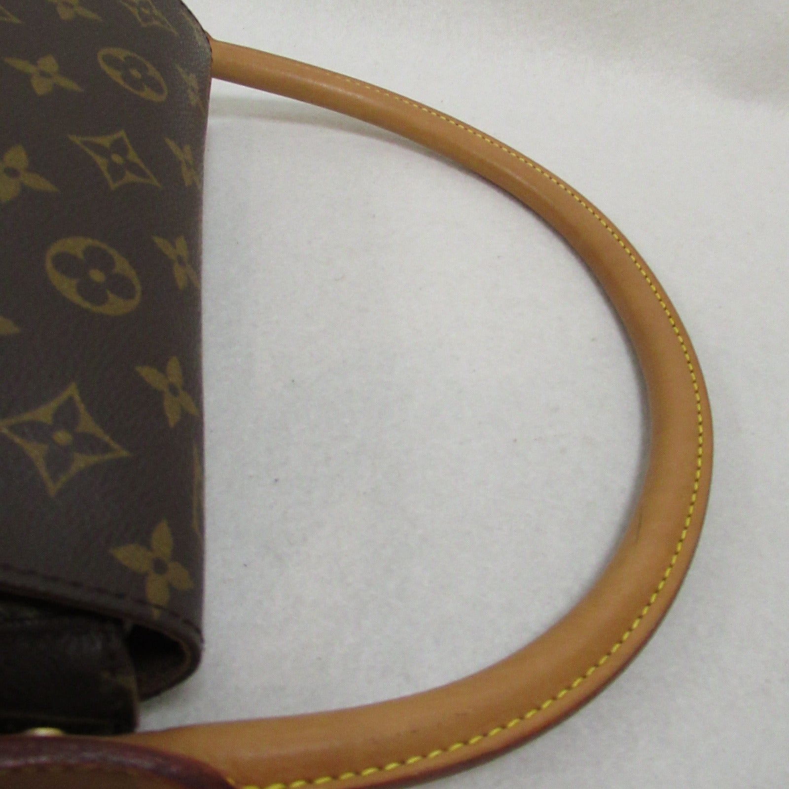 LOUIS VUITTON Monogram Mini Looping金扣肩背袋啡色
