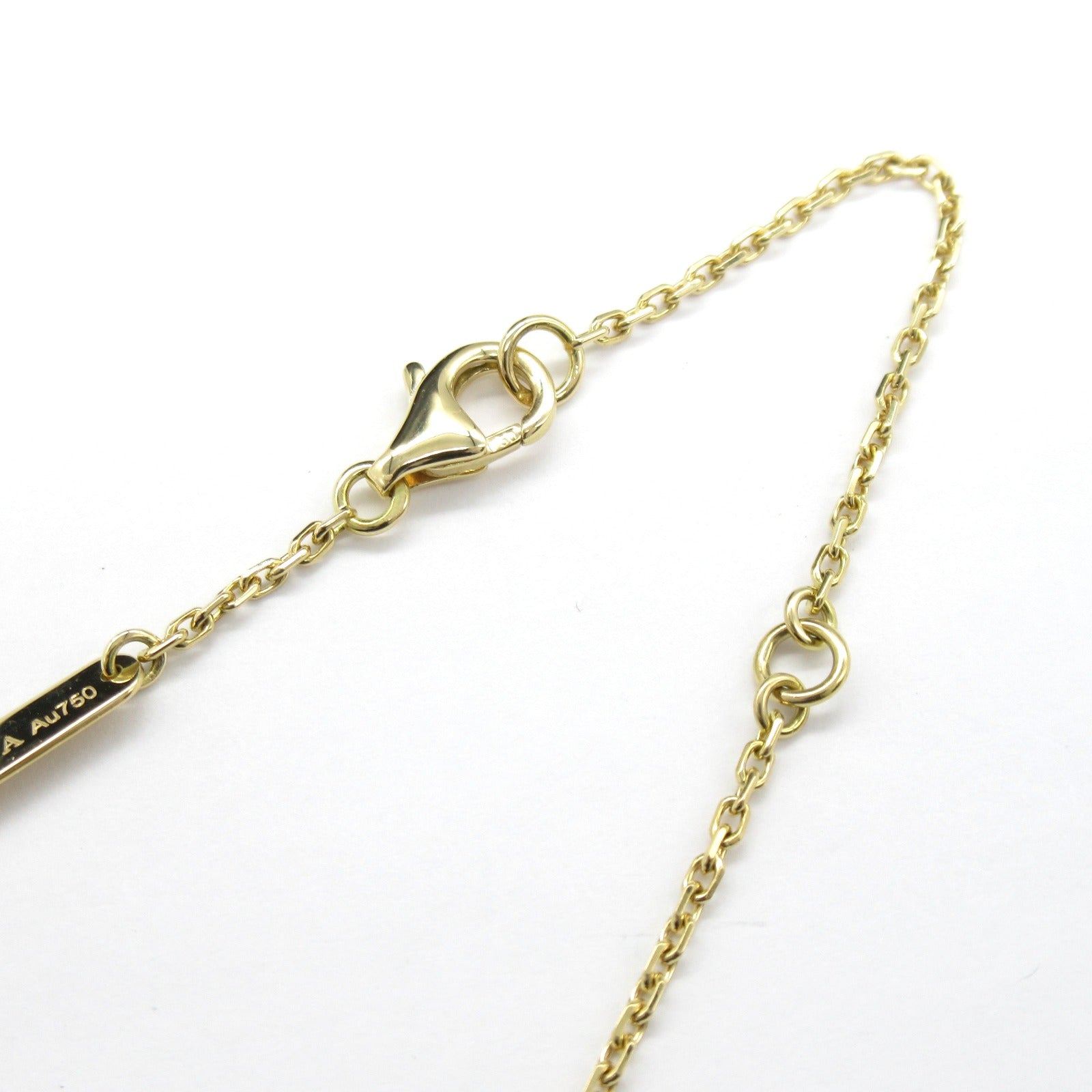Van Cleef & Arpels 18K黃金Vintage Alhambra Malachite項鍊