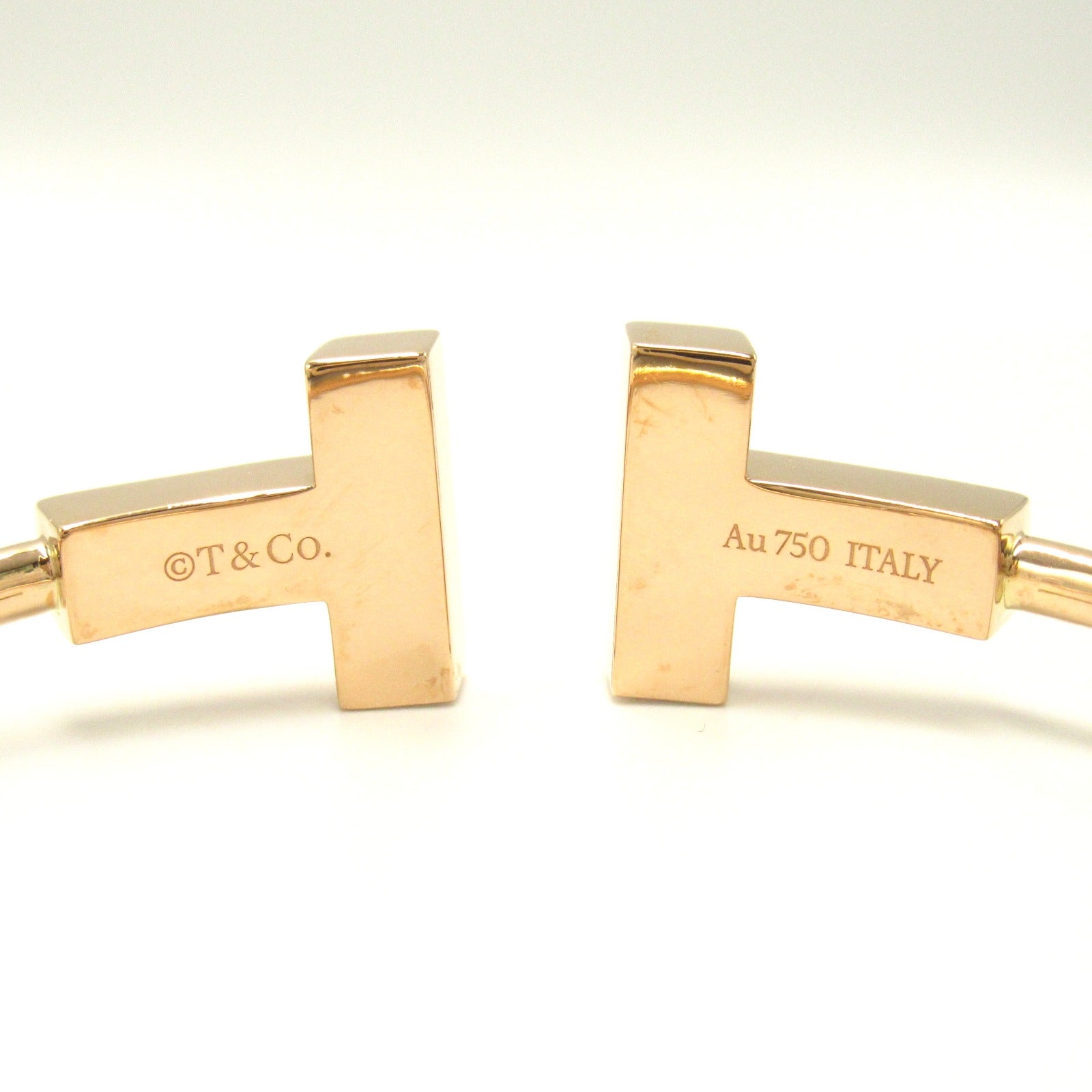 TIFFANY＆CO 18K玫瑰金T Wire Bracelet手鐲