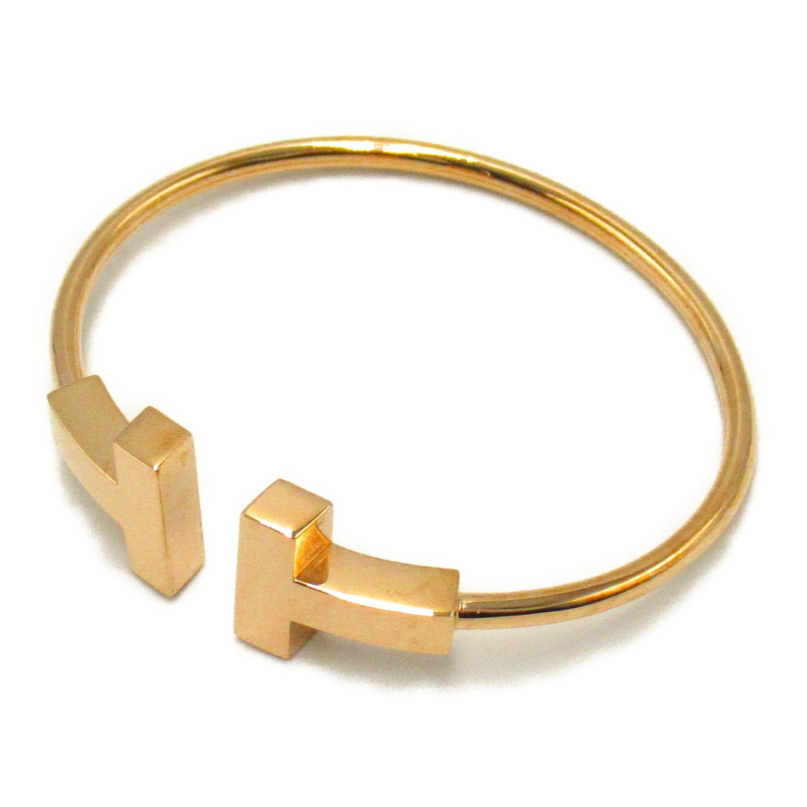 TIFFANY＆CO 18K玫瑰金T Wire Bracelet手鐲