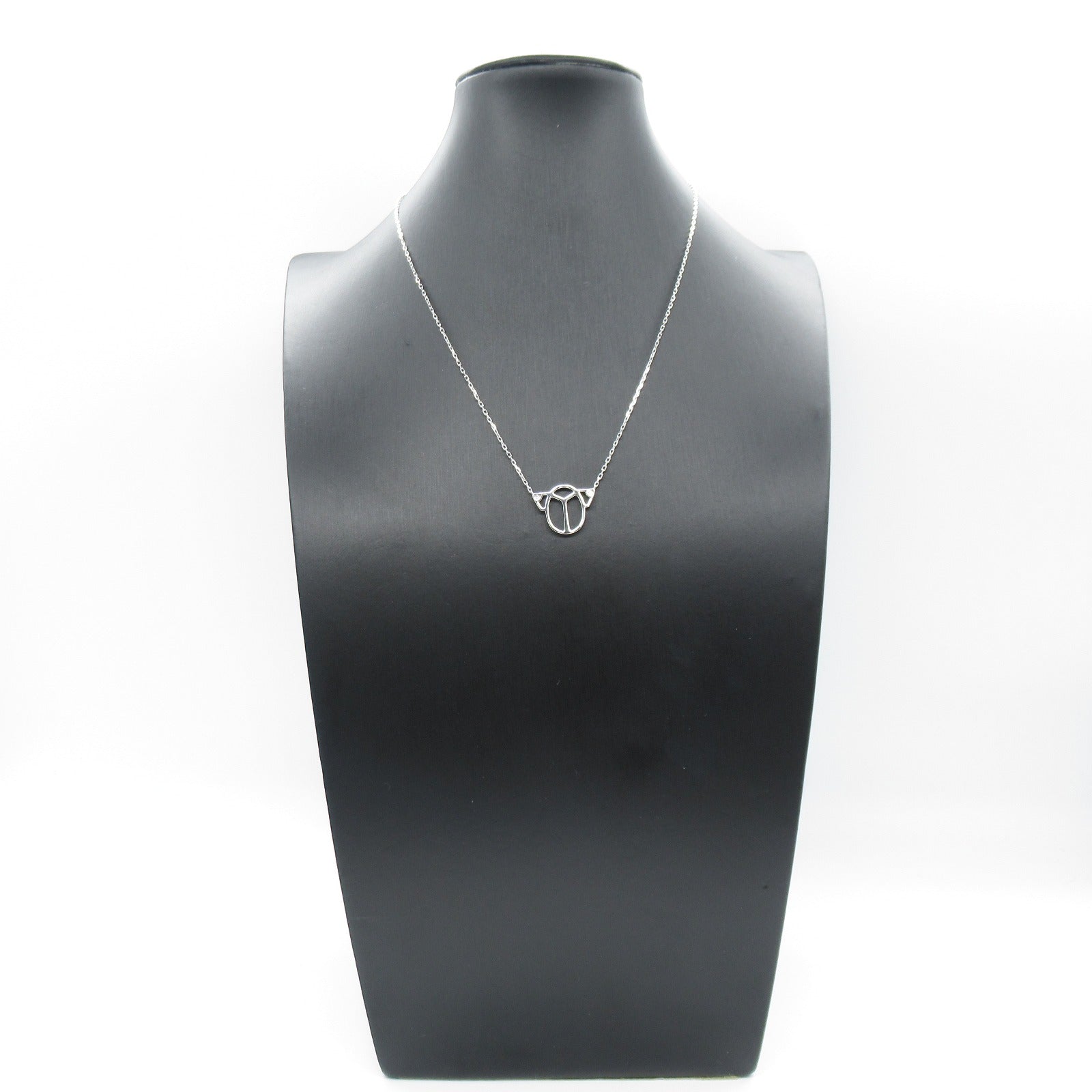 CARTIER 18K白金Scarab Diamond Necklace鑽石項鍊