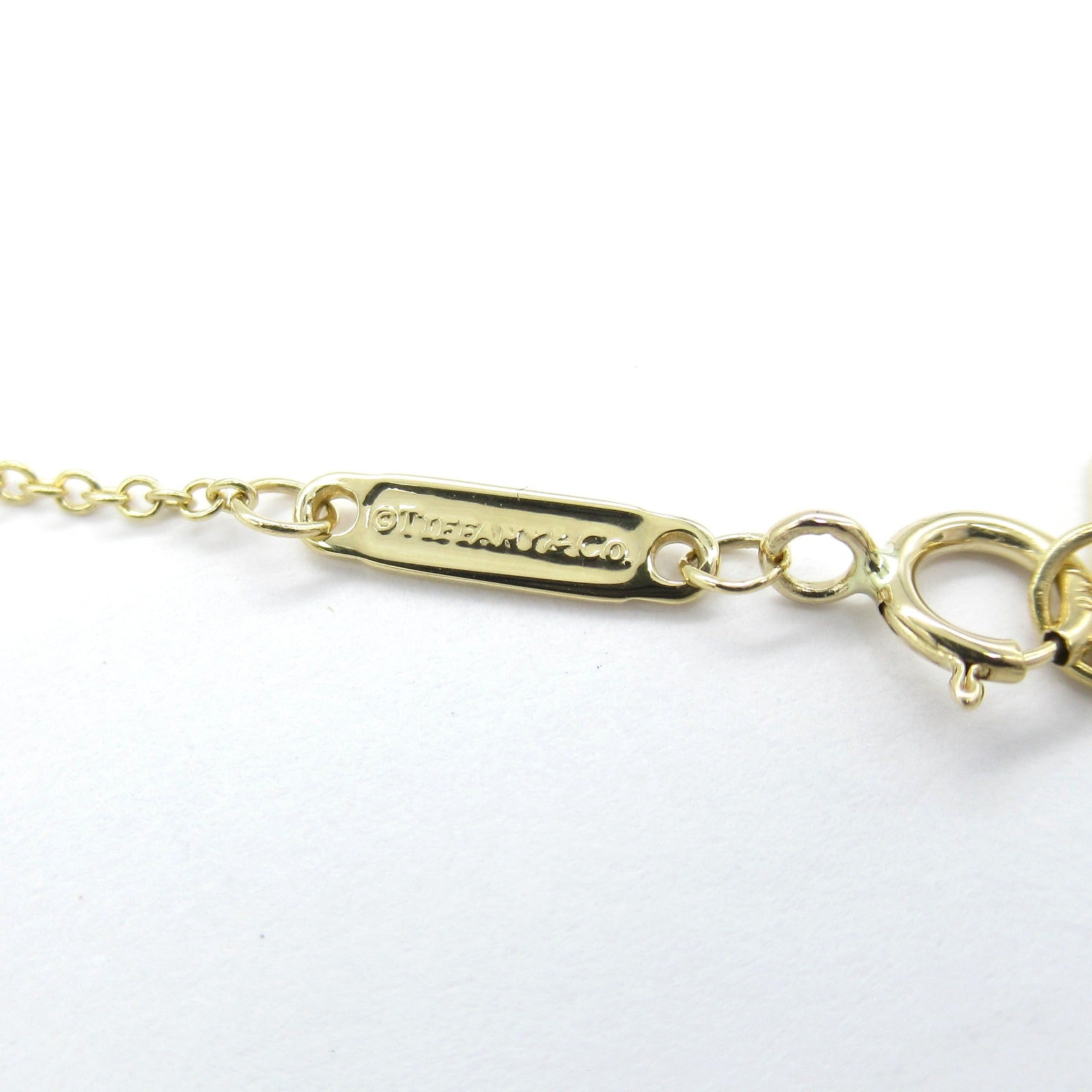 TIFFANY＆CO 【激減優惠】18K黃金T TWO Vertical Bar Diamond Necklace鑽石項鍊