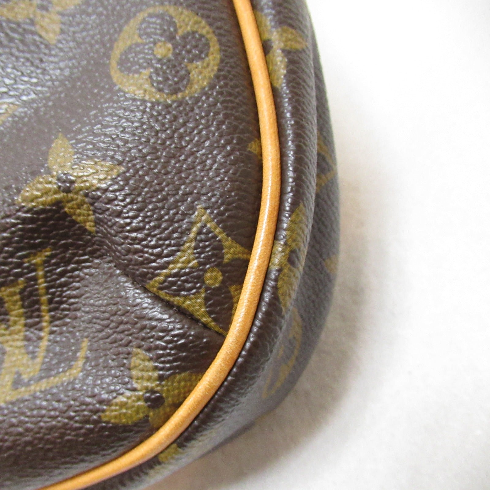 LOUIS VUITTON Monogram Odeon PM金扣肩背袋啡色