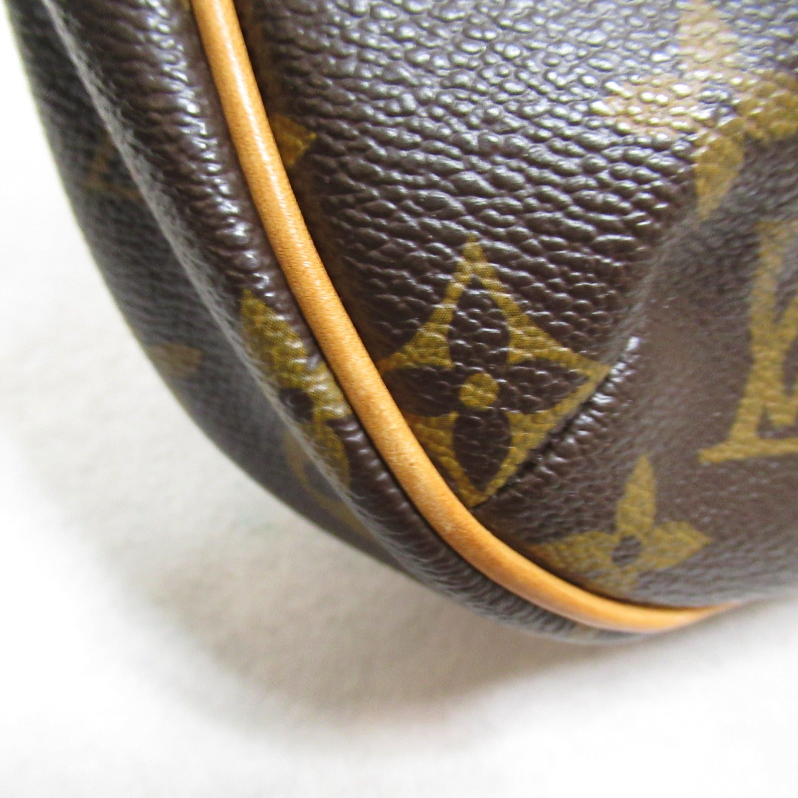 LOUIS VUITTON Monogram Odeon PM金扣肩背袋啡色