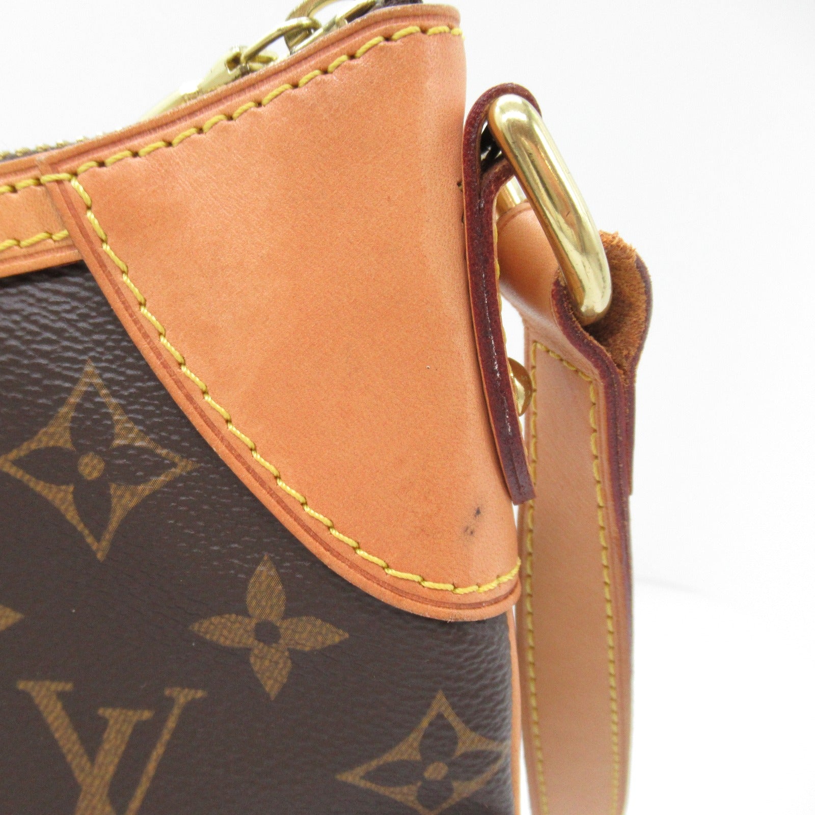 LOUIS VUITTON 【激減優惠】Monogram Odeon PM金扣肩背袋啡色