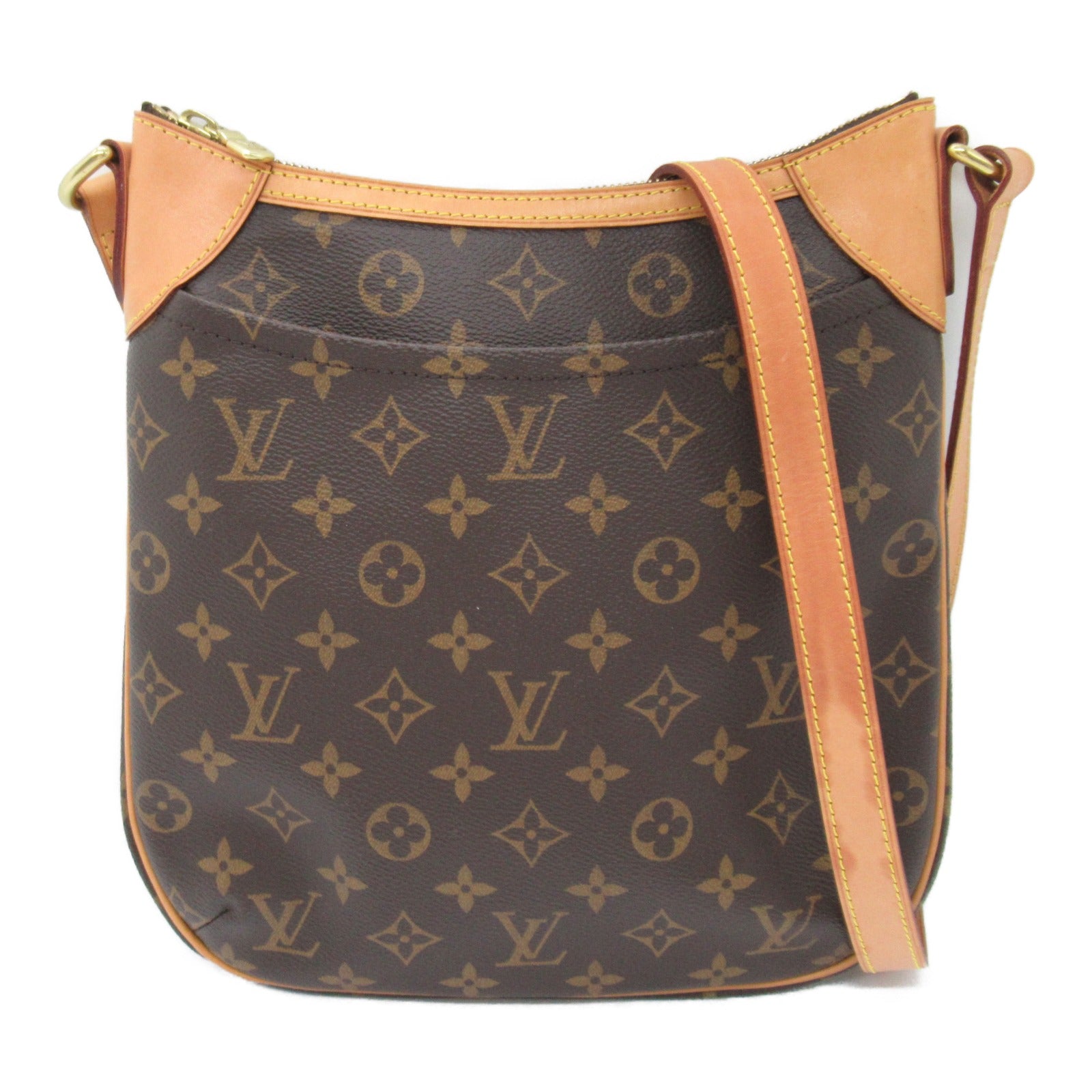 LOUIS VUITTON 【激減優惠】Monogram Odeon PM金扣肩背袋啡色