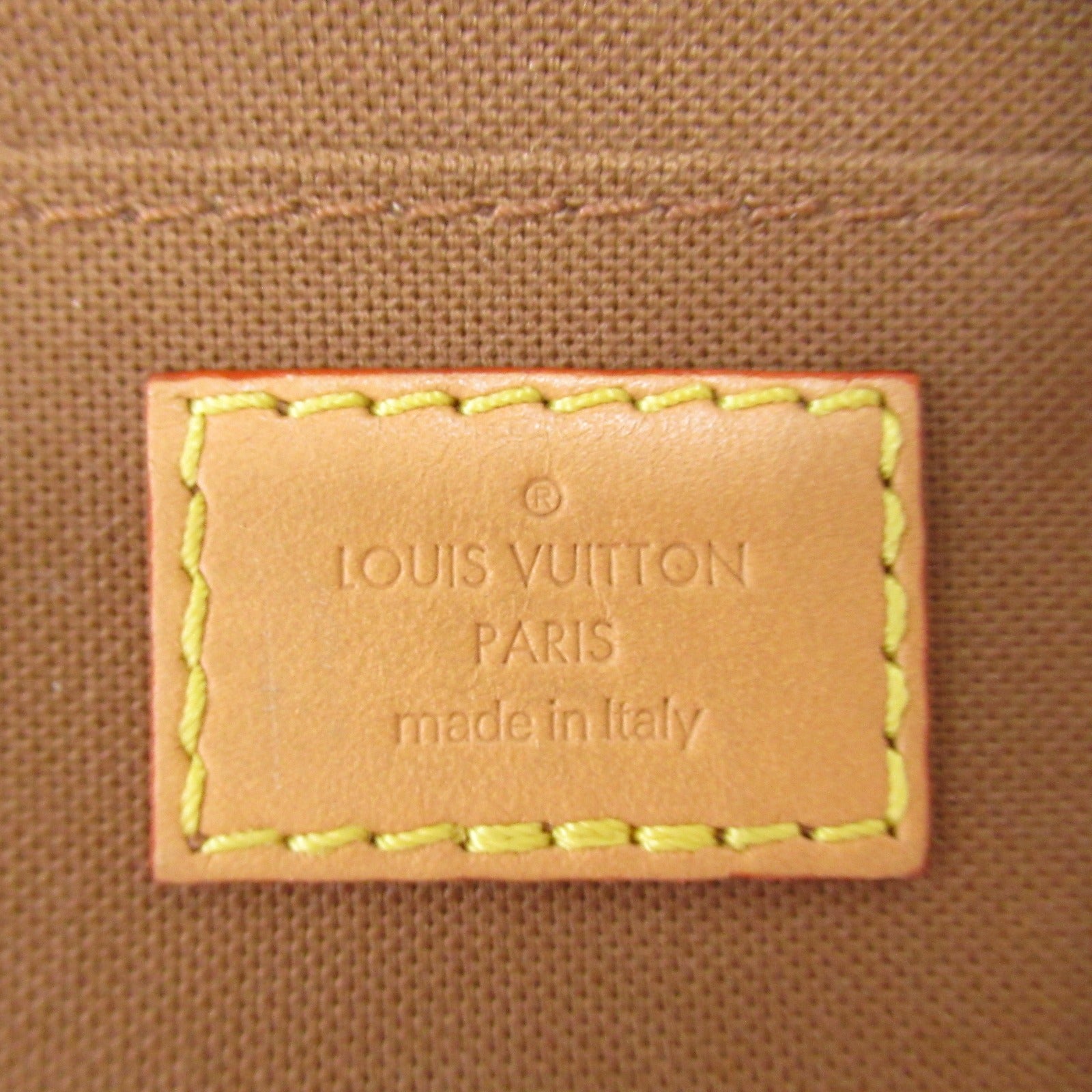 LOUIS VUITTON Monogram Petit Sac Plat金扣手挽肩背兩用袋啡色