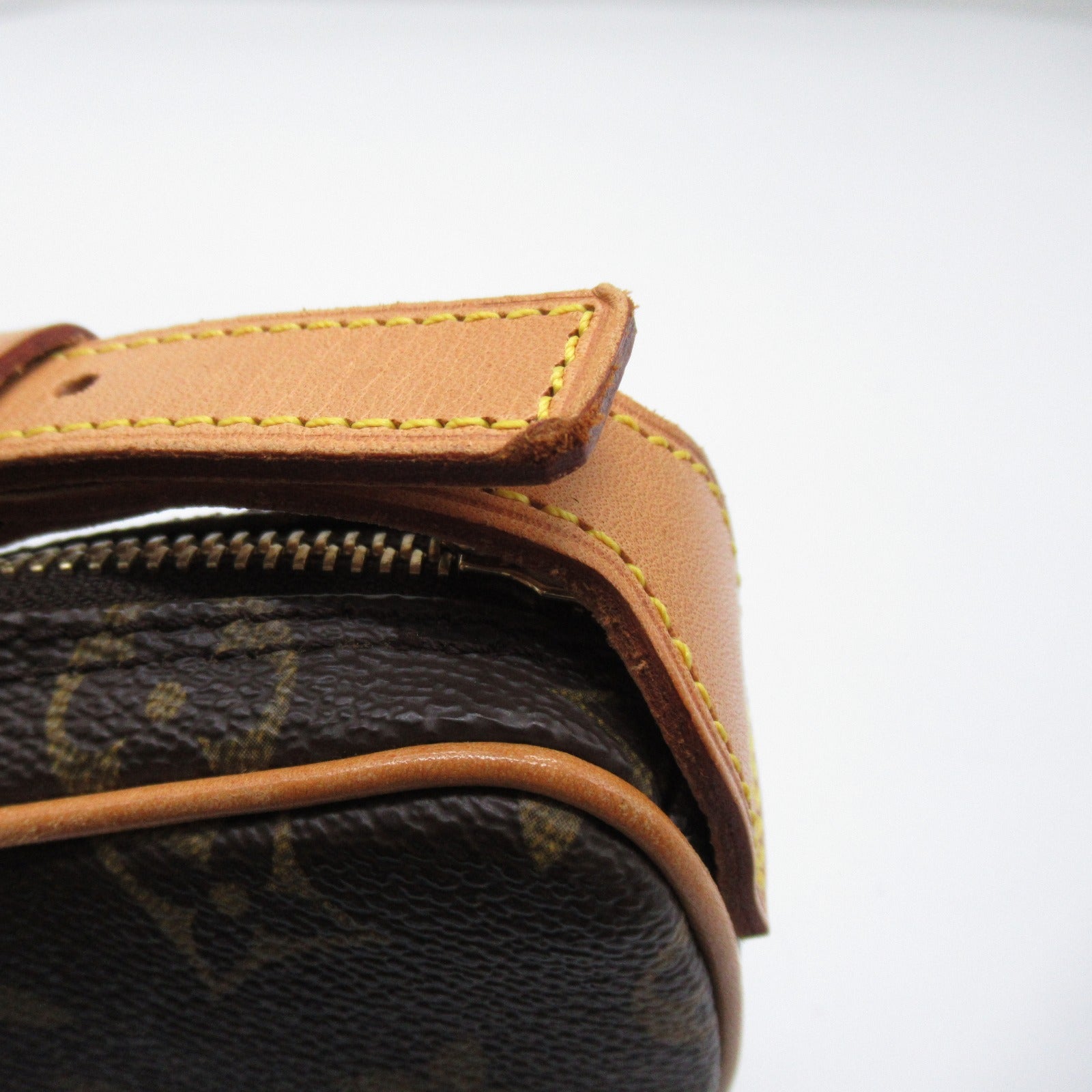 LOUIS VUITTON Monogram Pochette Croissant金扣肩背袋啡色