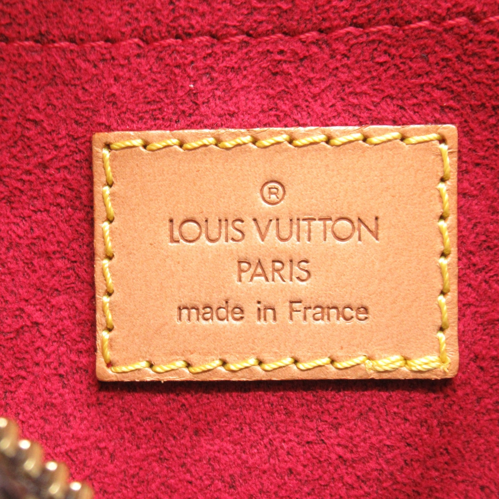 LOUIS VUITTON Monogram Pochette Croissant金扣肩背袋啡色