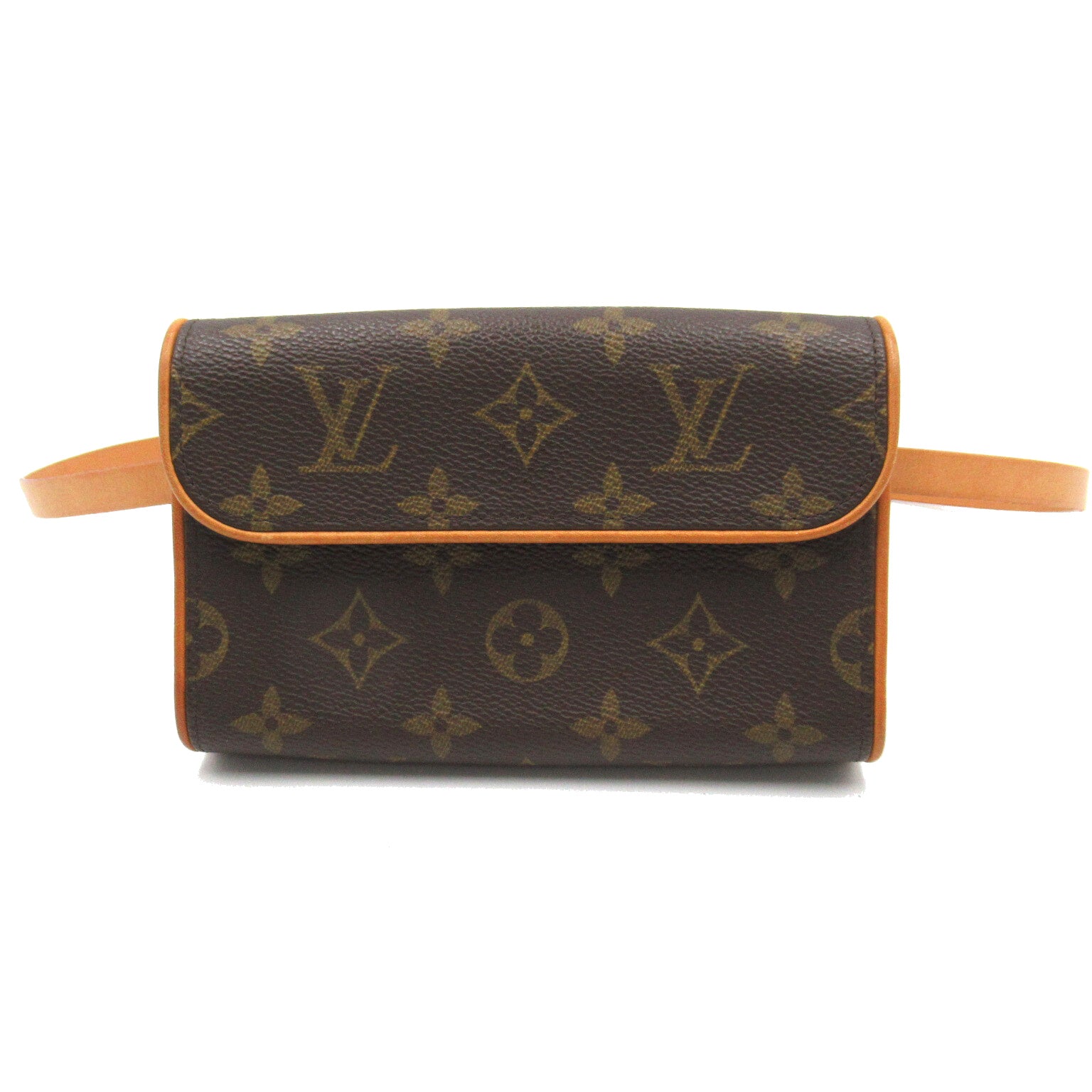 LOUIS VUITTON Monogram Pochette Florentine金扣腰包啡色