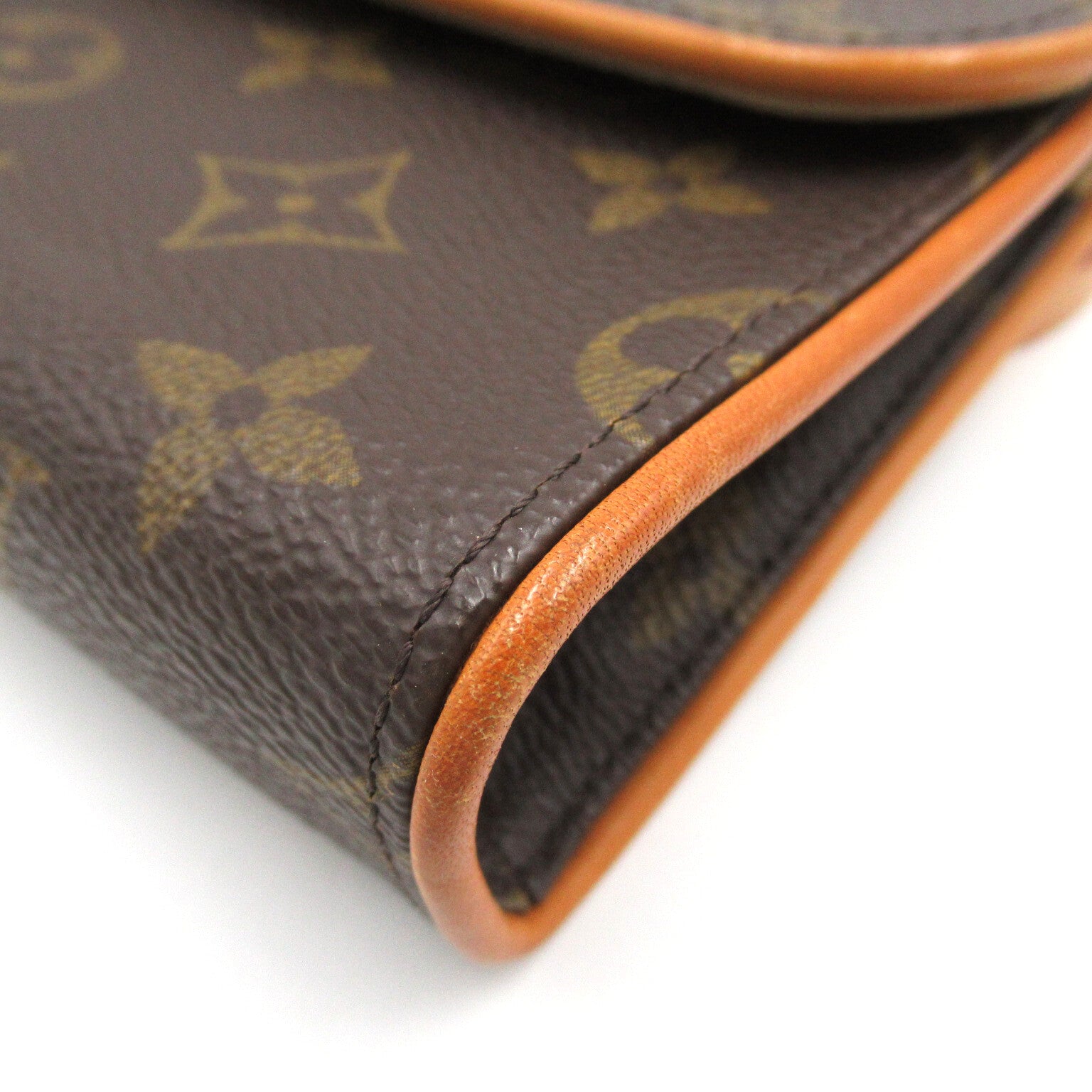 LOUIS VUITTON Monogram Pochette Florentine金扣腰包啡色