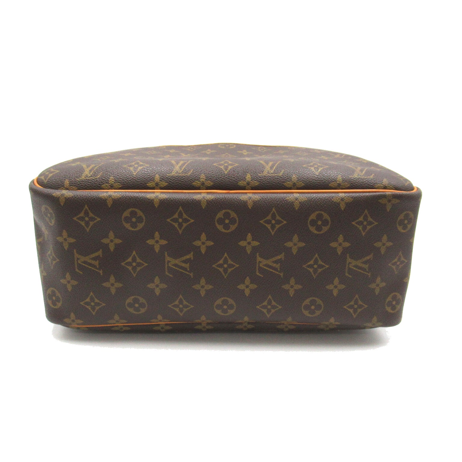 LOUIS VUITTON 【激減優惠】Monogram Deauville金扣手挽袋啡色