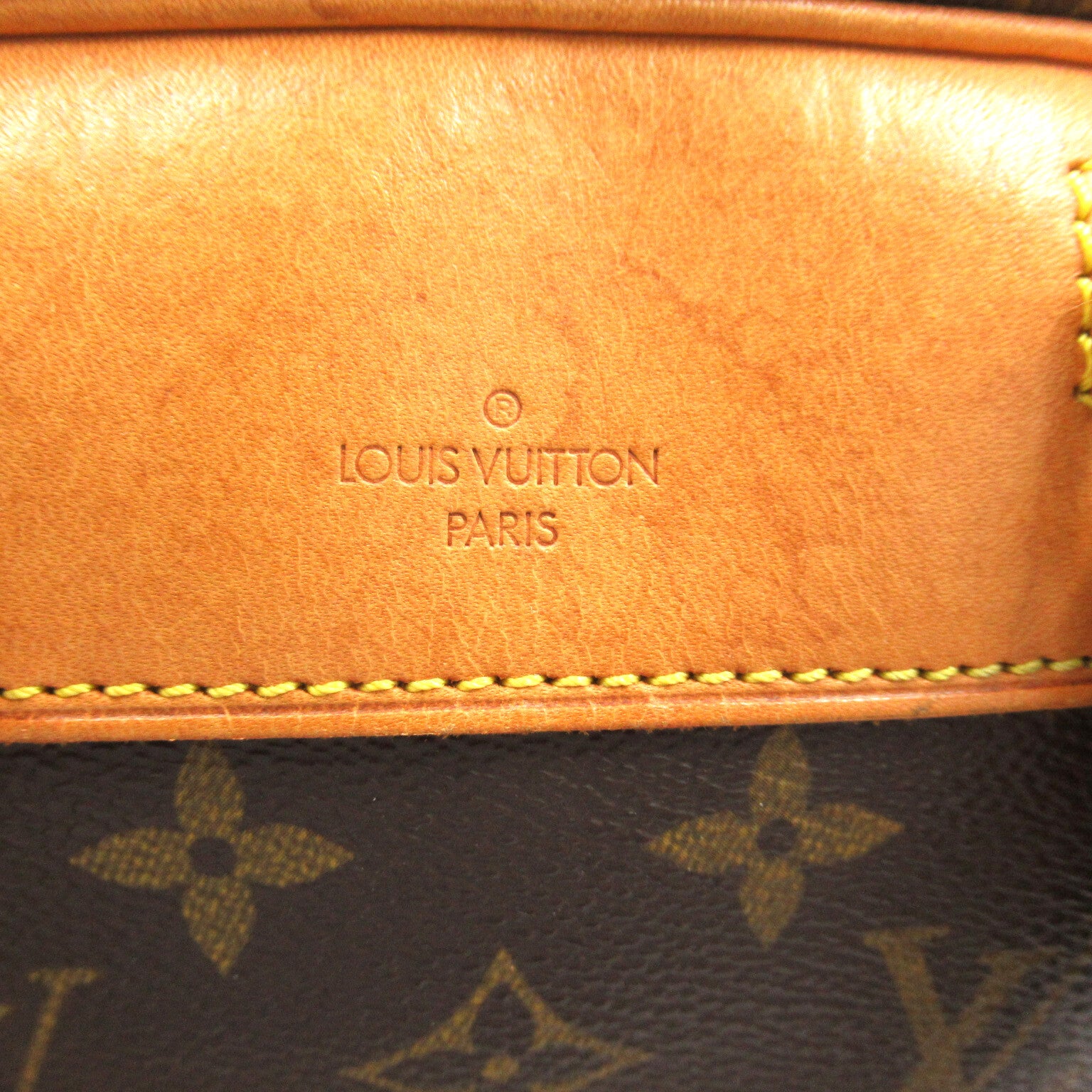 LOUIS VUITTON 【激減優惠】Monogram Deauville金扣手挽袋啡色