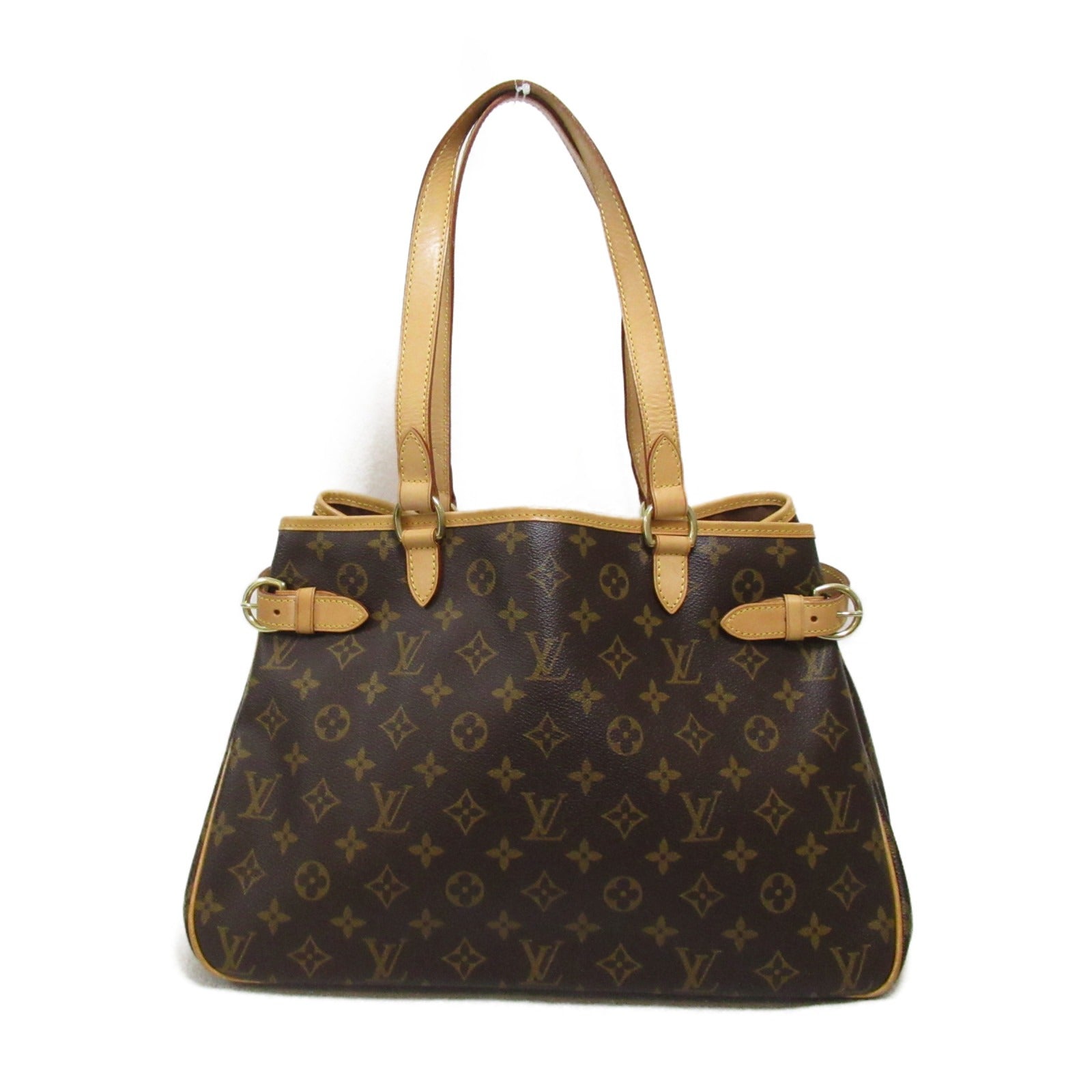 LOUIS VUITTON Monogram Batignolles Horizontal金扣手挽袋啡色