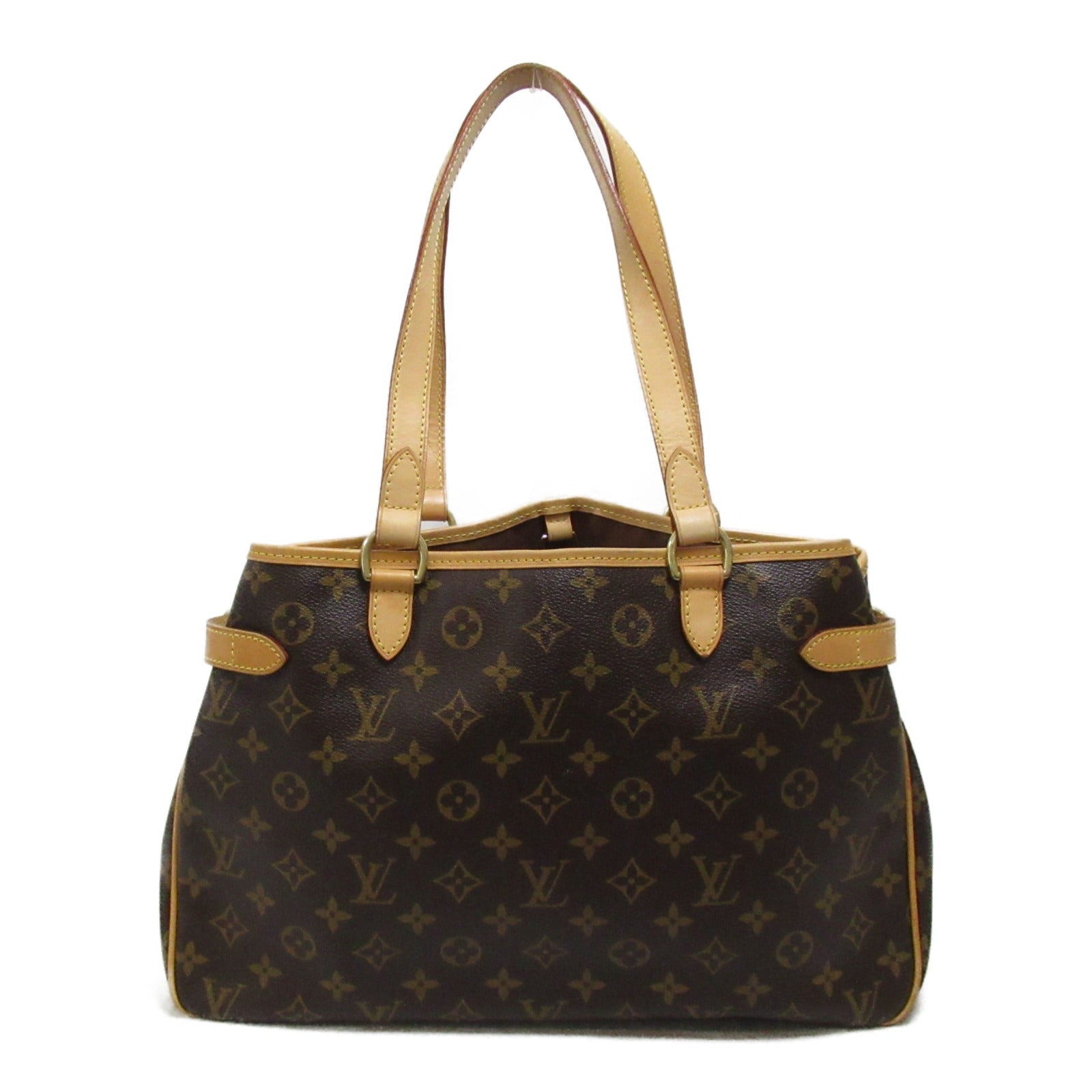 LOUIS VUITTON Monogram Batignolles Horizontal金扣手挽袋啡色