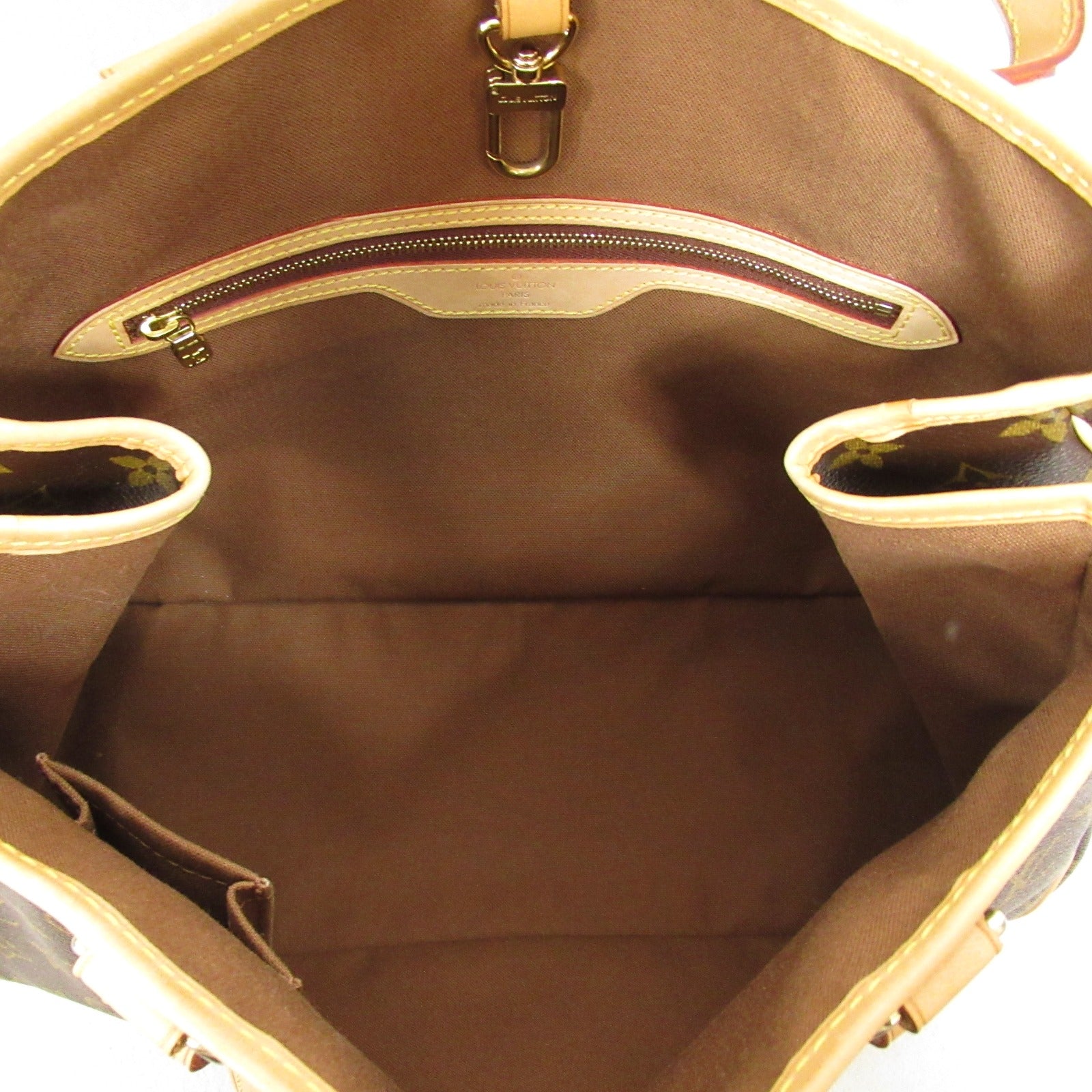 LOUIS VUITTON Monogram Batignolles Horizontal金扣手挽袋啡色