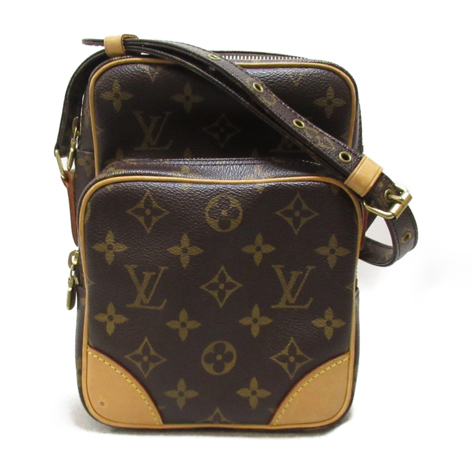 LOUIS VUITTON Monogram Amazon金扣肩背袋啡色