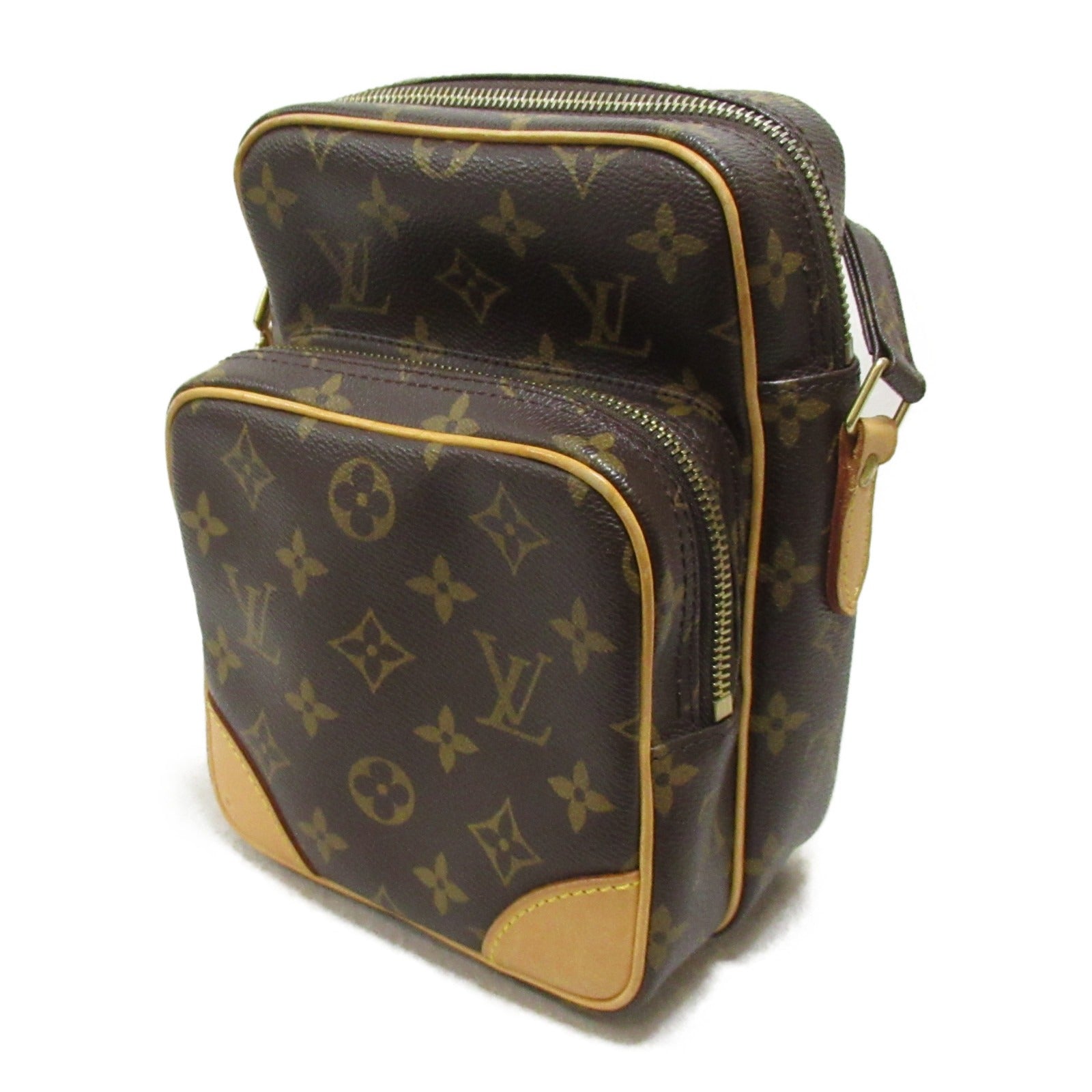 LOUIS VUITTON Monogram Amazon金扣肩背袋啡色