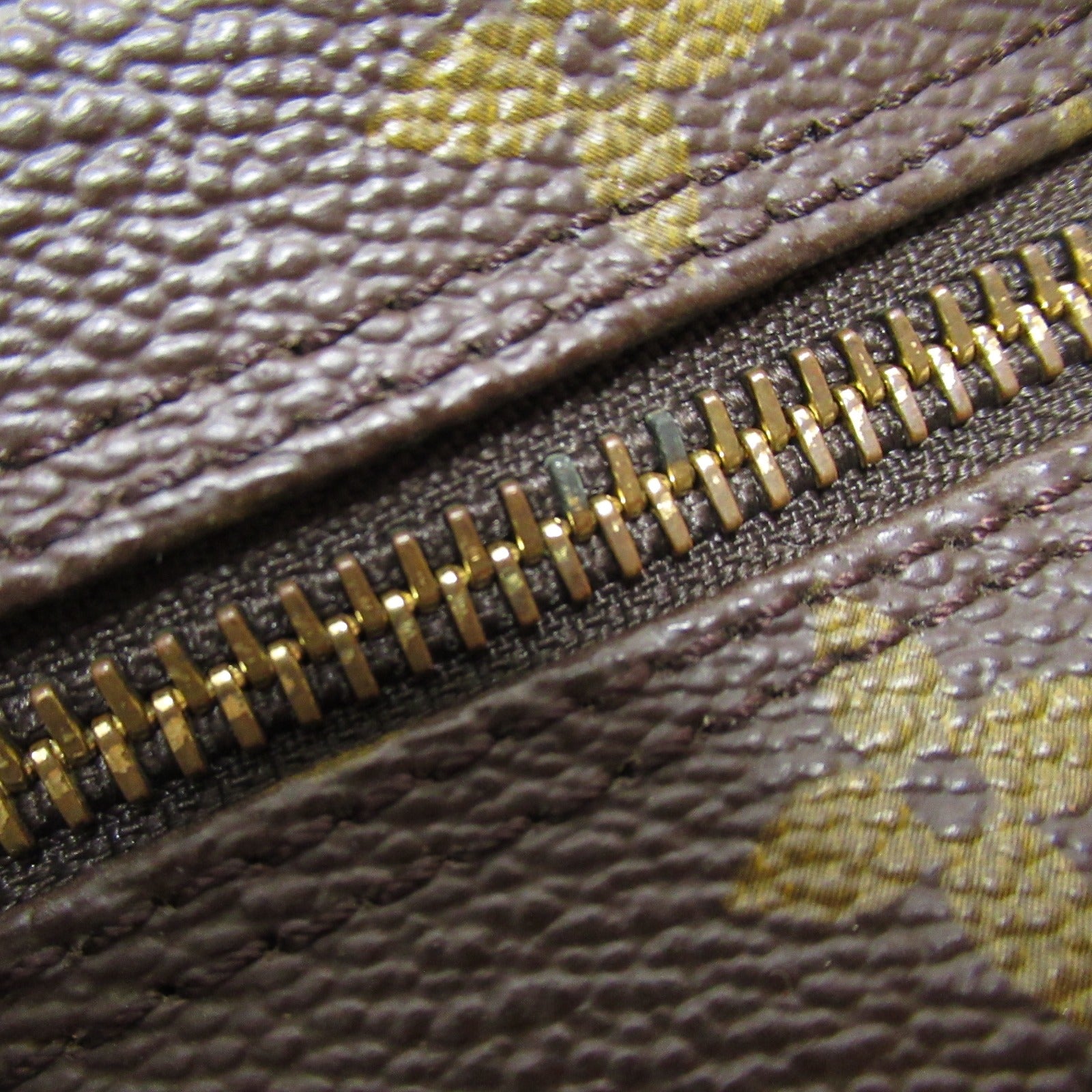 LOUIS VUITTON Monogram Old Papillon GM金扣手挽袋啡色