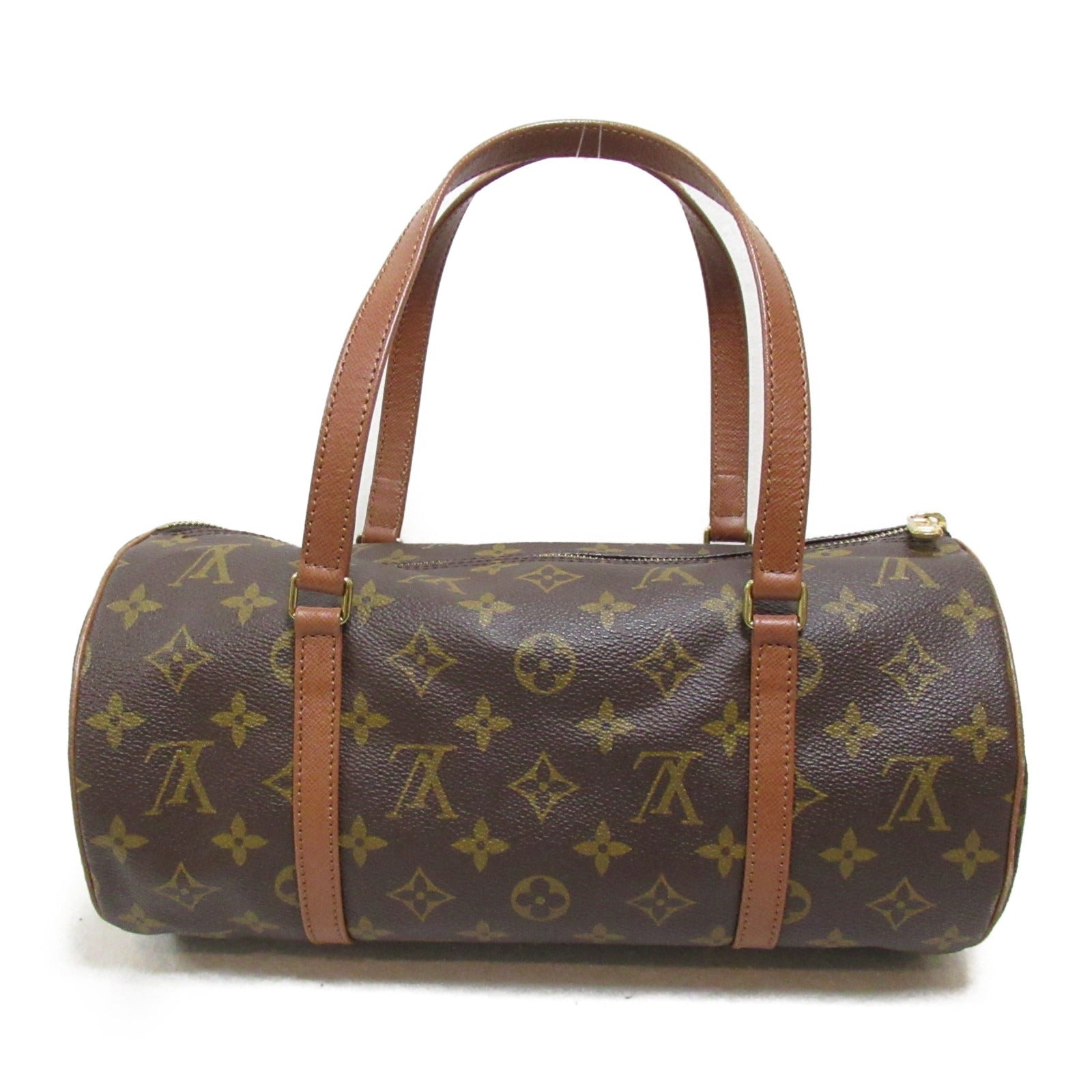 LOUIS VUITTON Monogram Old Papillon GM金扣手挽袋啡色